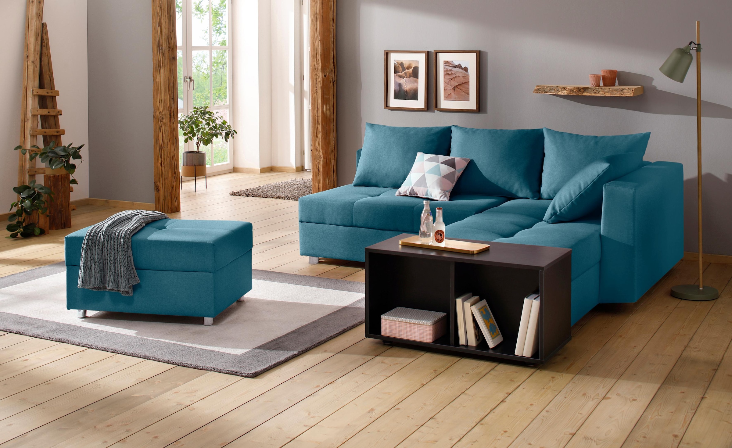 Home affaire Ecksofa »Italia«, mit Bettfunktion, mit Federkern  versandkostenfrei auf | Ecksofas