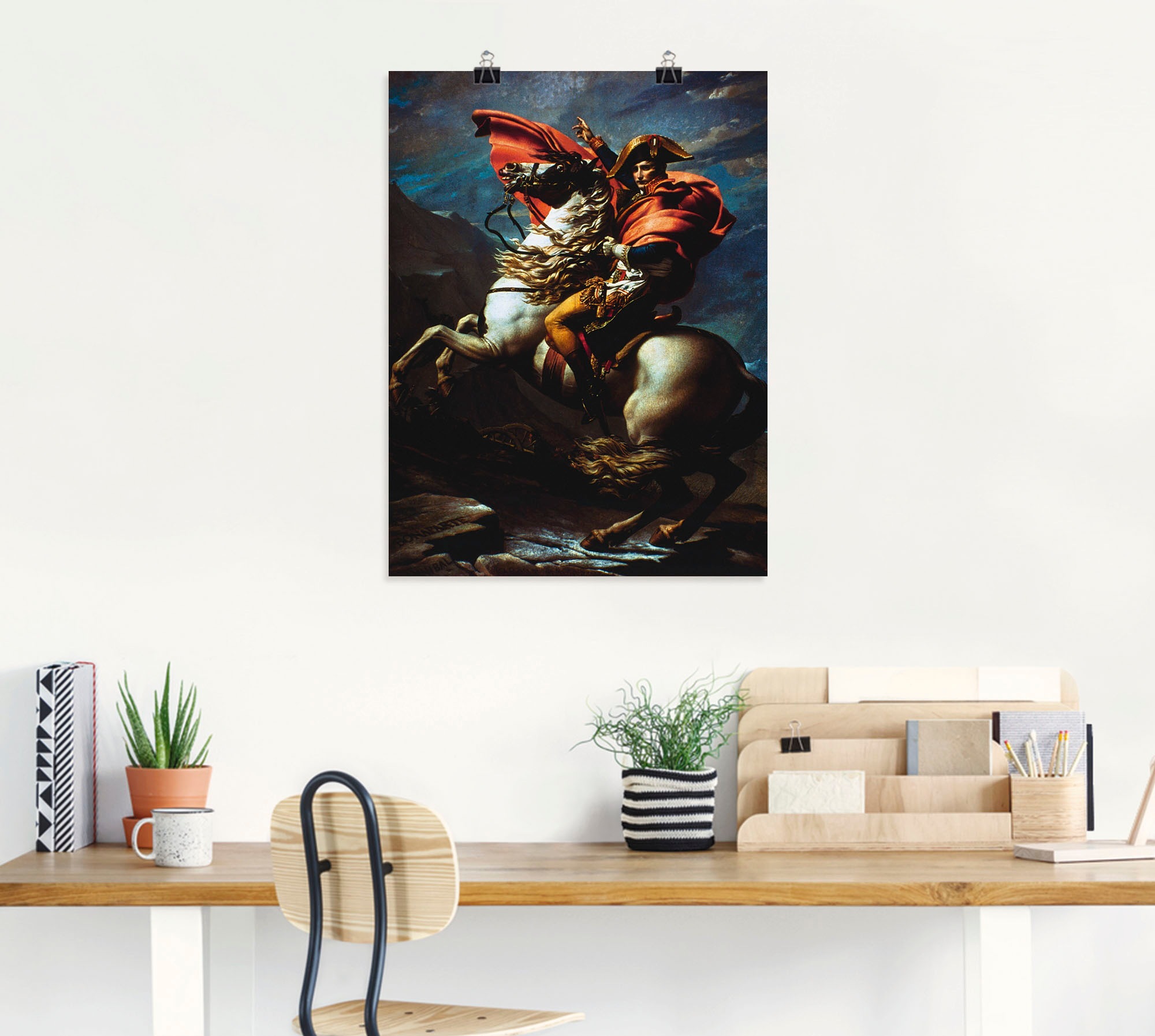 Artland Wandbild »Napoleon überquert die Alpen, 1800 II«, Menschen, (1 St.), als Alubild, Leinwandbild, Wandaufkleber oder Poster in versch. Grössen