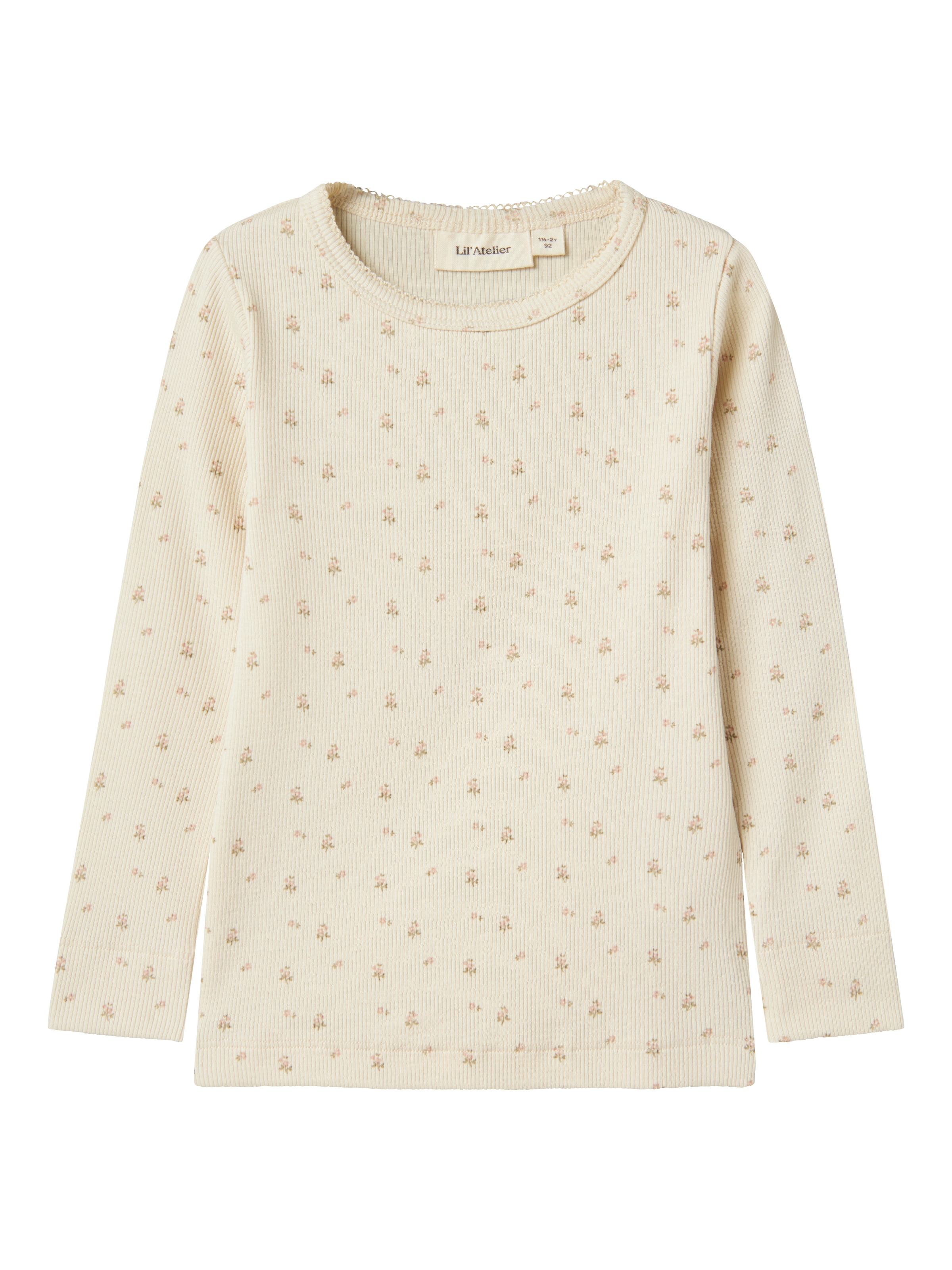 Lil' Atelier T-shirt à manches longues »NMFGAGO LS SLIM TOP LIL NOOS« jersey côtelé doux