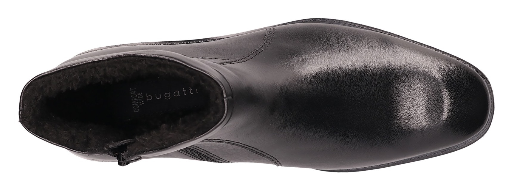 bugatti Westernstiefelette, Stiefelette, Business Schuh mit Warmfutter und Reissverschluss
