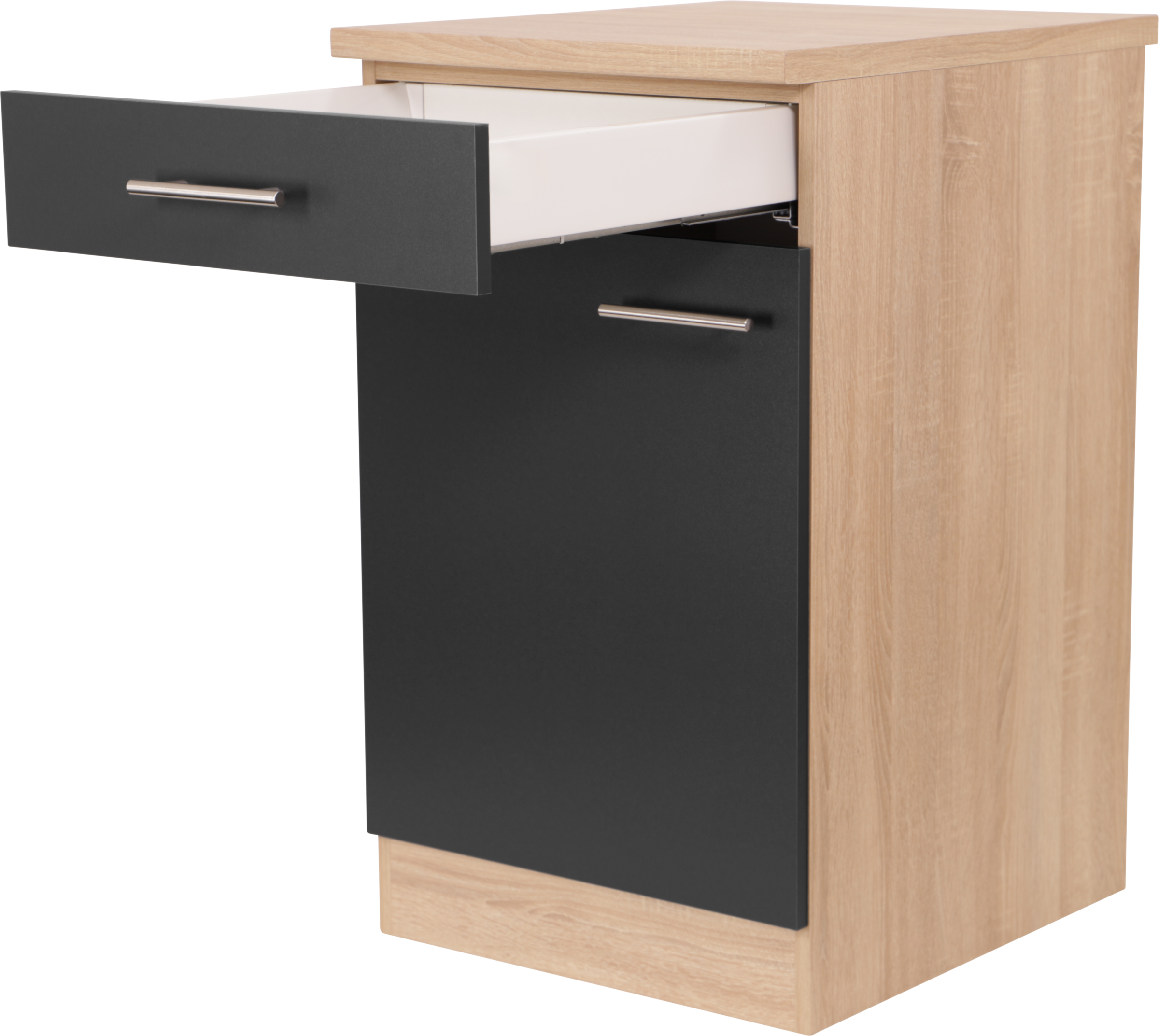RESPEKTA Armoire basse »Merle« Largeur 50 cm, fermeture douce, poignées en métal, hauteur de travail 85 cm