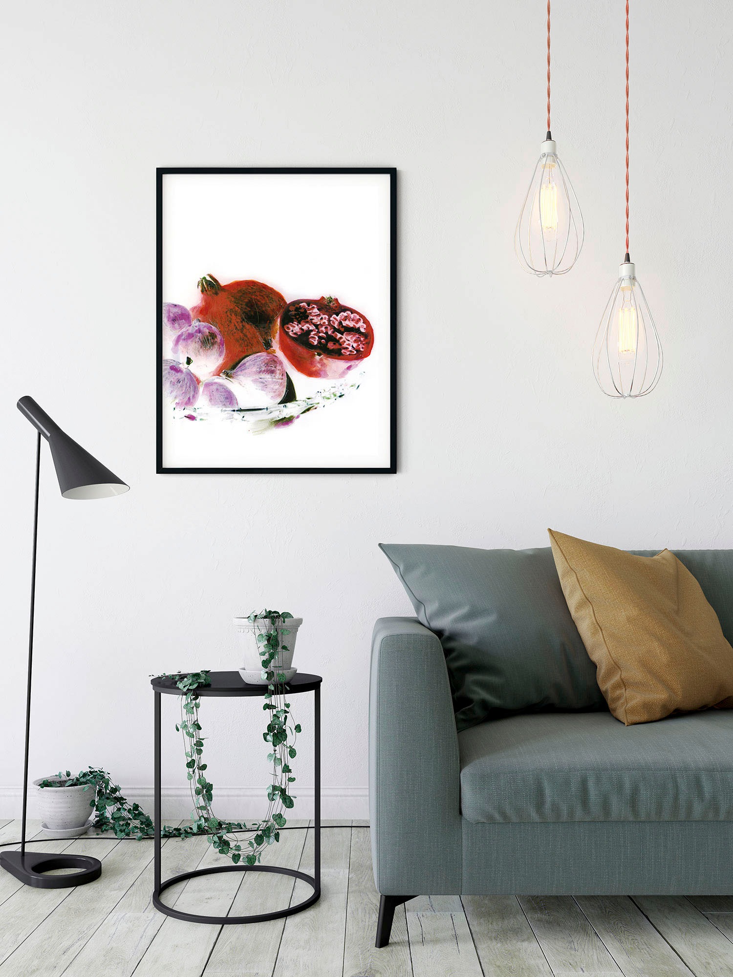 Komar Wandbild »Dinner Mediterranean«, (1 St.), Deutsches Premium-Poster Fotopapier mit seidenmatter Oberfläche und hoher Lichtbeständigkeit. Für fotorealistische Drucke mit gestochen scharfen Details und hervorragender Farbbrillanz.