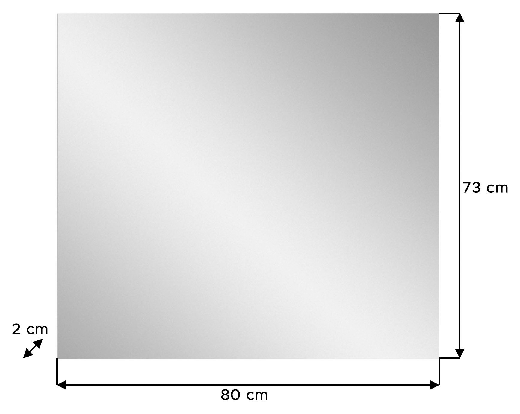INOSIGN Garderobenspiegel »CAPRI, Masse BxH: 80x73 cm,«, Garderobenspiegel, Flurspiegel, Dielenspiegel, Wandspiegel