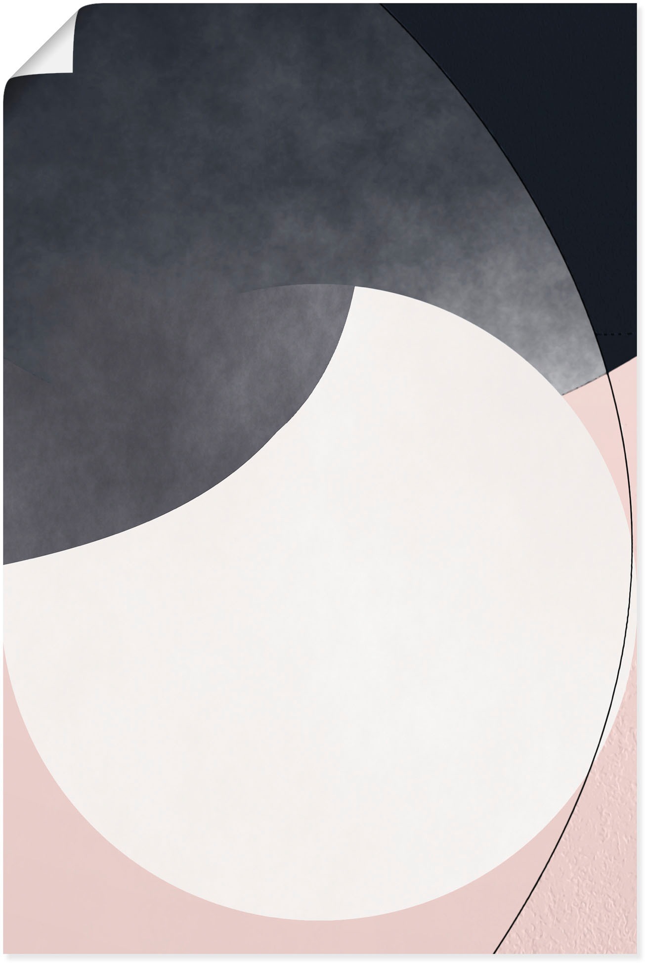 Image of Artland Wandbild »Mondlicht«, Gegenstandslos, (1 St.), in vielen Grössen & Produktarten - Alubild / Outdoorbild für den Aussenbereich, Leinwandbild, Poster, Wandaufkleber / Wandtattoo auch für Badezimmer geeignet bei Ackermann Versand Schweiz