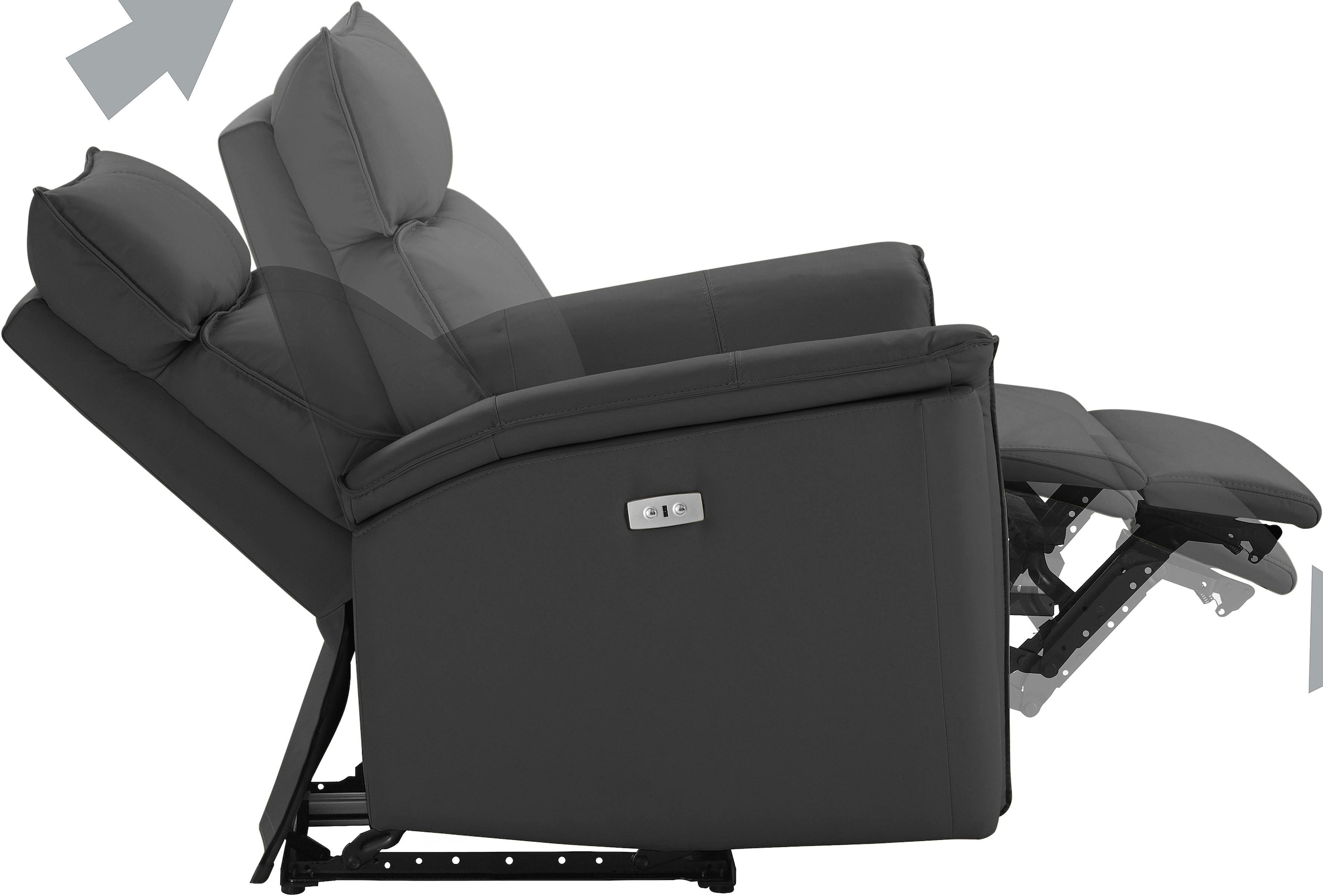 GOODproduct Relaxsessel »Zola, TV-Sessel mit Schlaffunktion, Sessel für Wohnzimmer mit« elektrischer Relaxfunktion und USB-Steckeranschluss, Breite 87 cm
