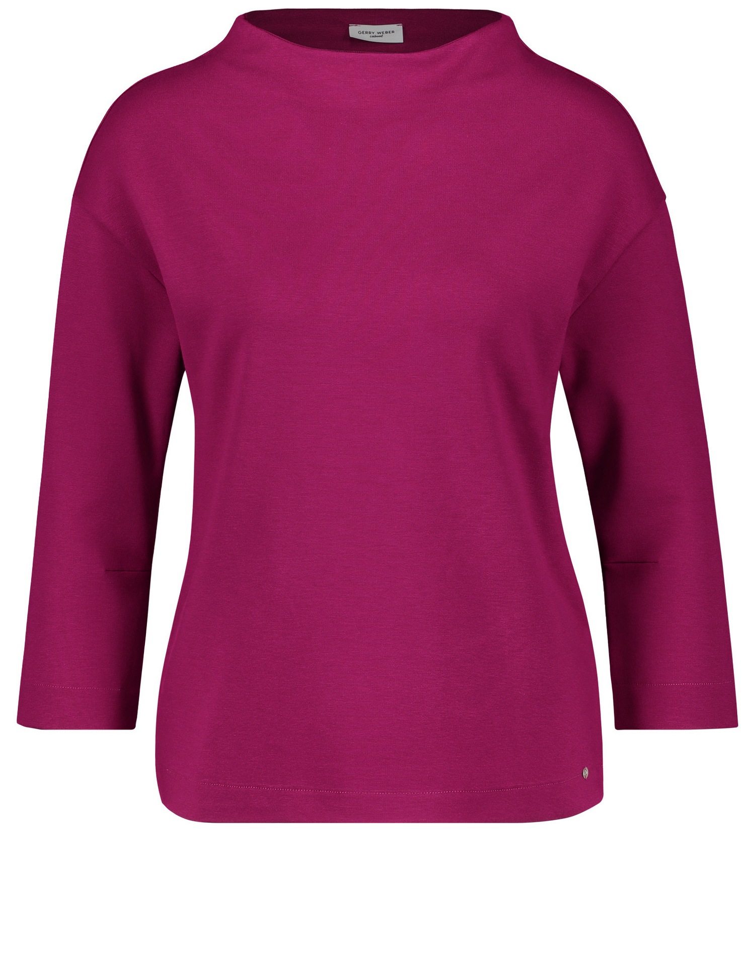 T-Shirt 3/4 Arm »Shirt mit weitem Stehkragen«