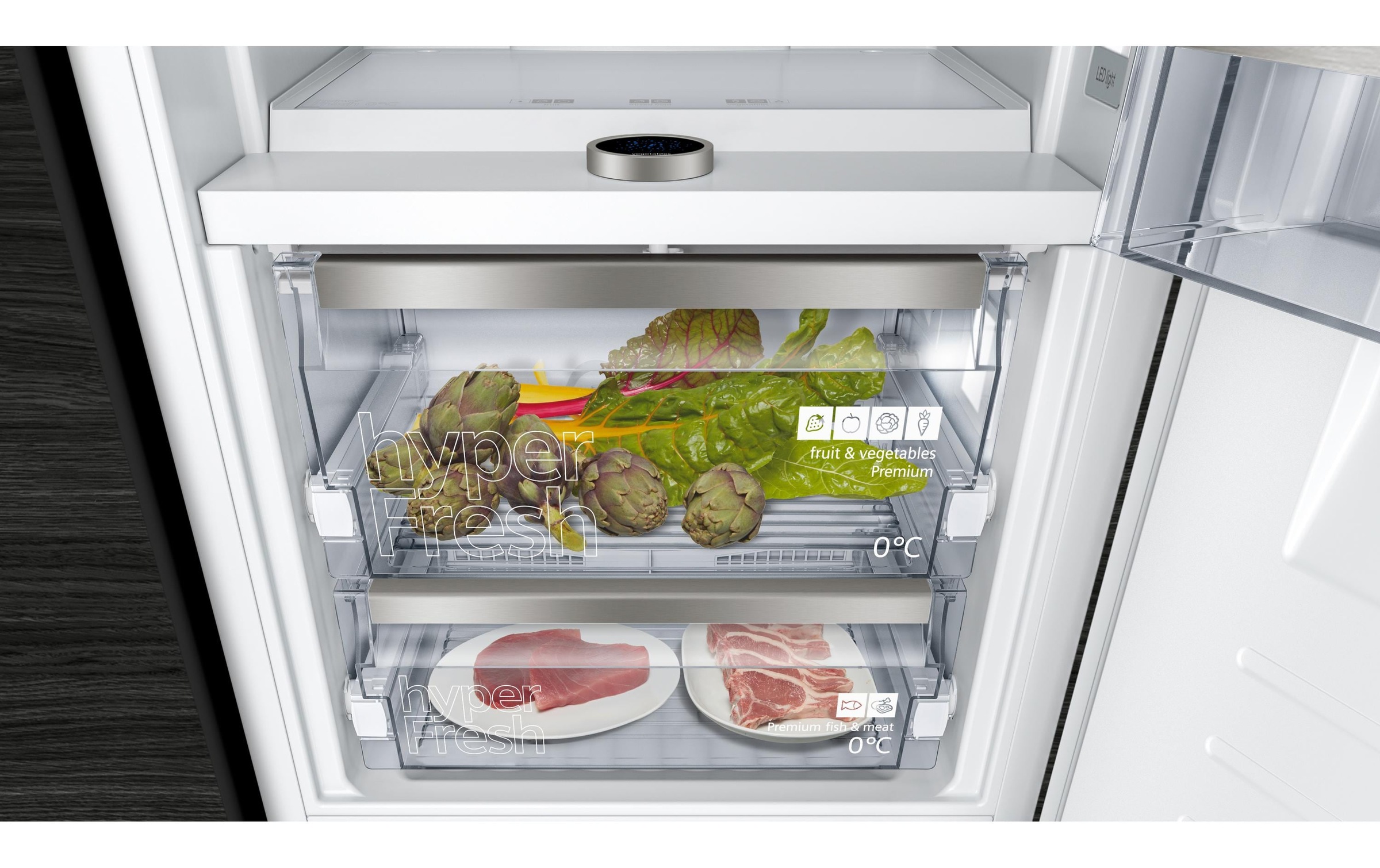 SIEMENS Combiné réfrigérateur/congélateur »KI86FPDE0H« 177,2 cm hoch 55,8 cm breit Einbau-Kühl-Gefrier-Kombination mit Gefrierbereich unten