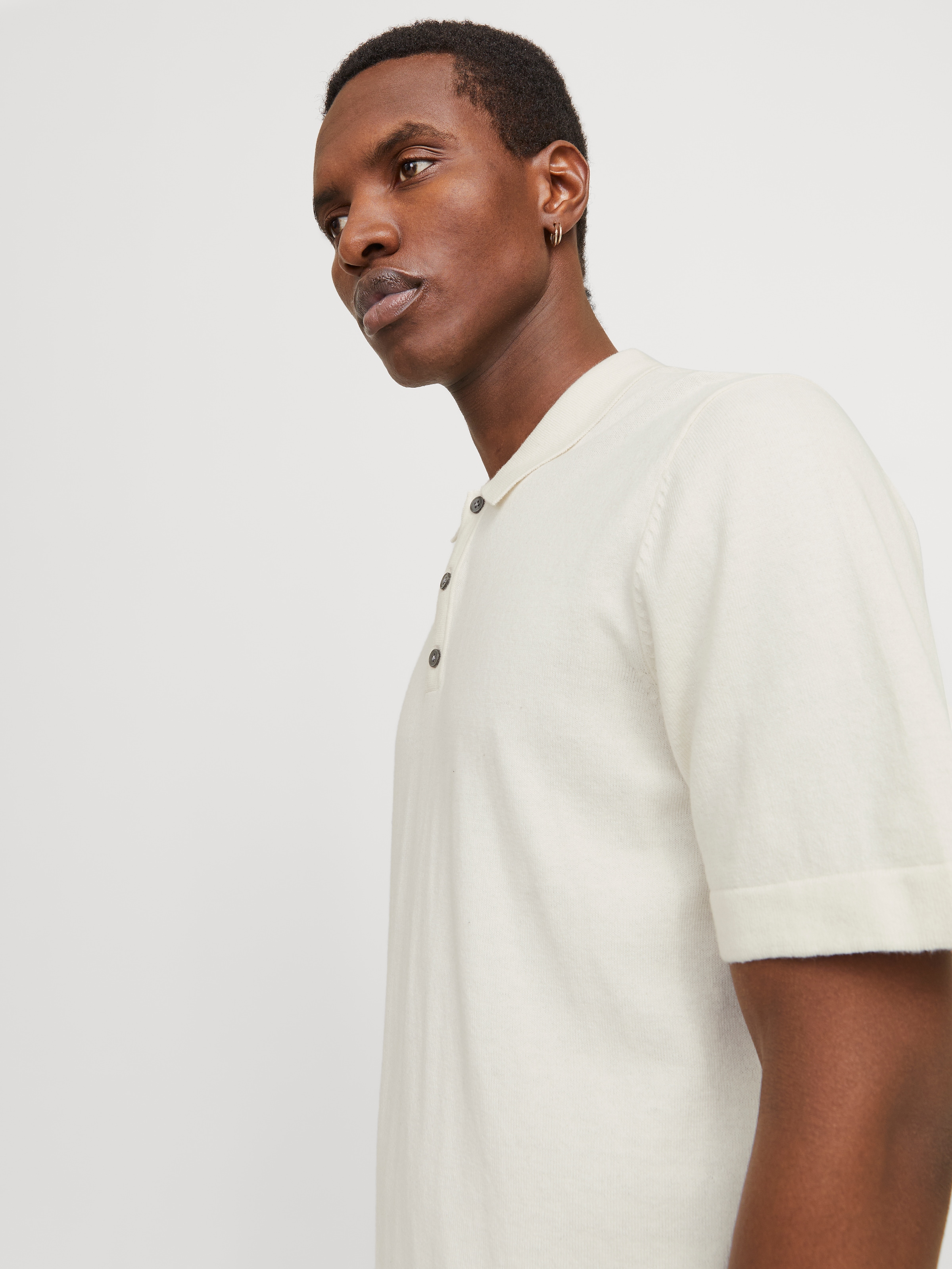 Jack & Jones Kurzarmpullover »JJEEMIL KNIT RELAXED POLO SS SN«, mit Polo Kragen