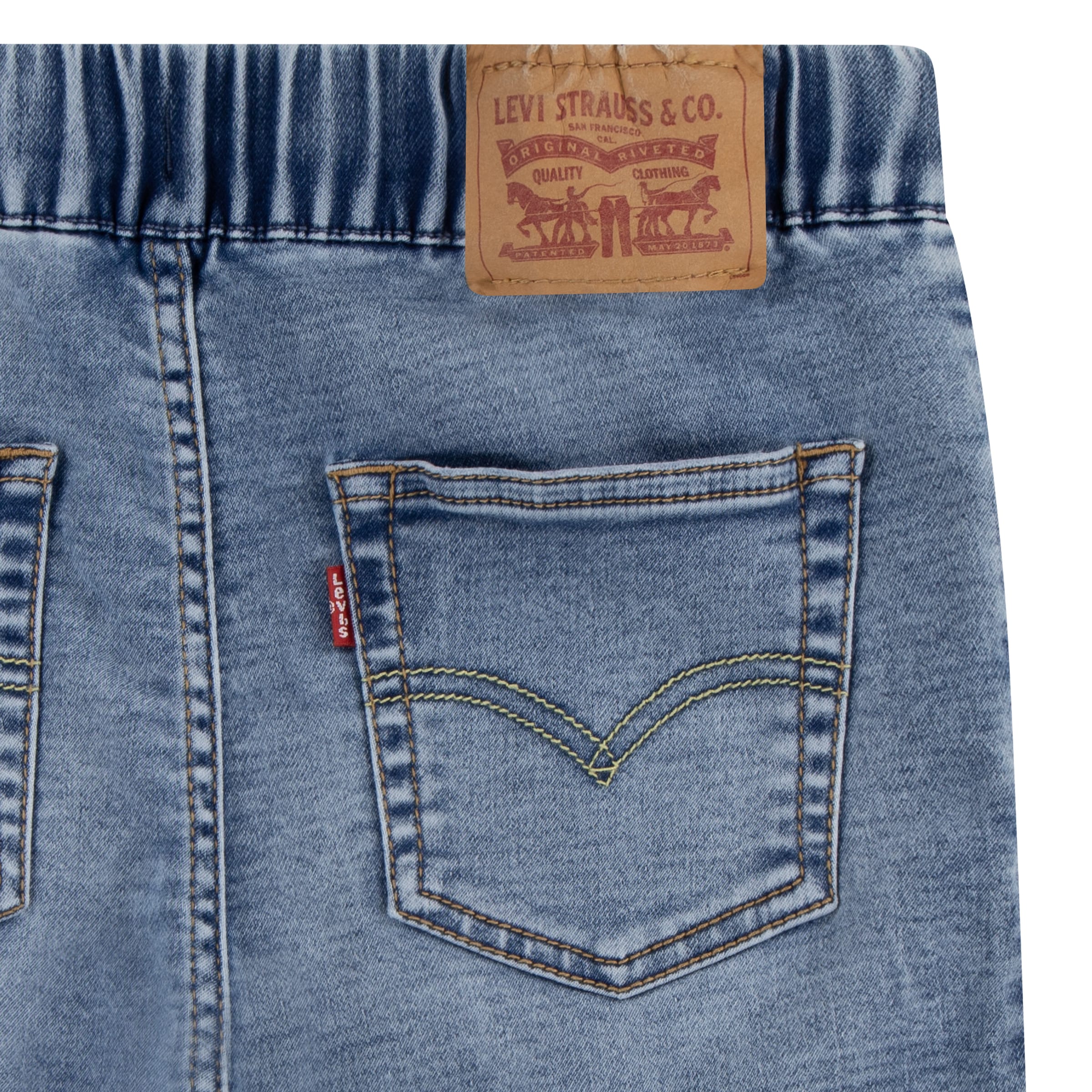 Levi's® Kids Jeansbermudas »LVB SKINNY FIT DOBBY SHORT«, for BOYS