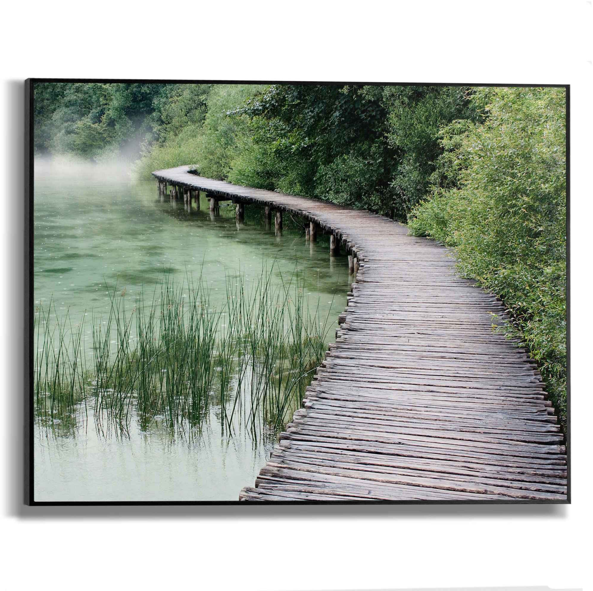 Image of Reinders! Bild »Steg am Ufer Holz - Wanderweg - Wald«, (1 St.) bei Ackermann Versand Schweiz