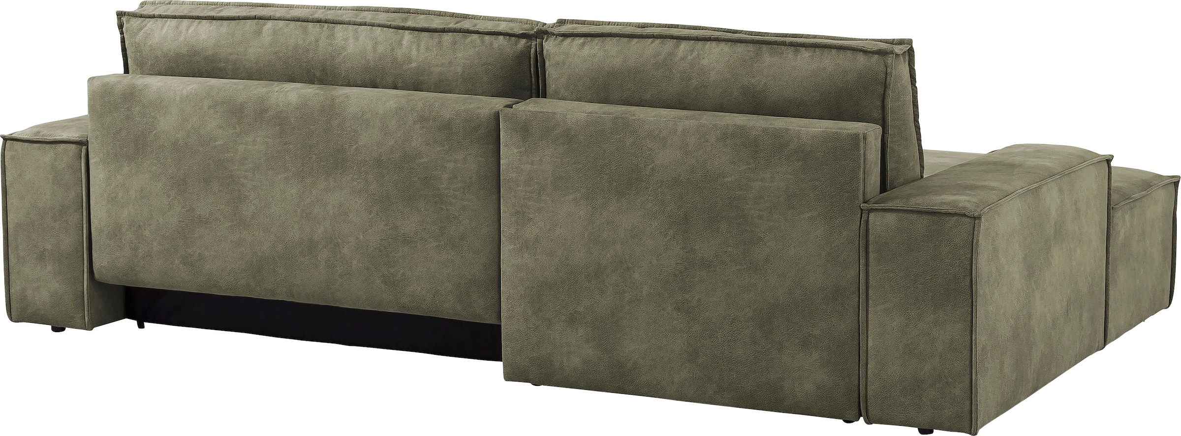 Home affaire Ecksofa SHERWOOD Schlafsofa 267 cm, L-Form, Schlaffunktion mit Bettkasten (210x136 cm), Cord, Vintage, Samtvelours