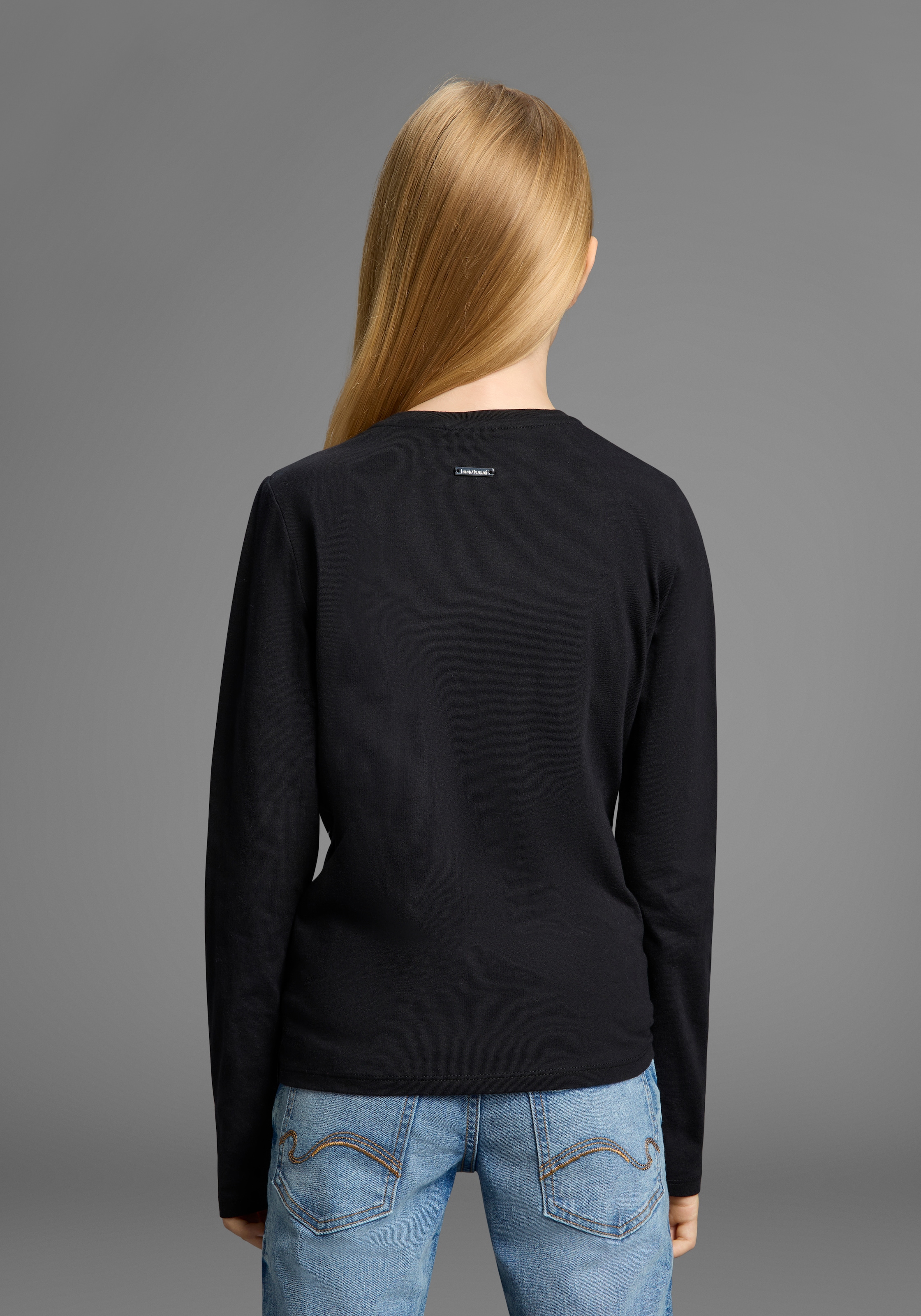 Bruno Banani Langarmshirt »WENDEN-Pailletten - Glitzerherz«, NEU! BRUNO BANANI für TEENS. Cooles Paillettenshirt
