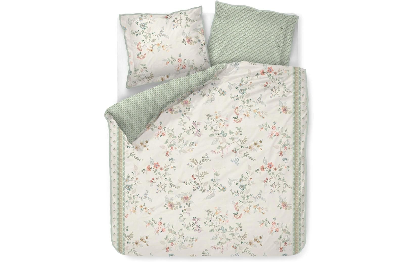 Image of PiP Studio Kissenbezug "Kili Flower" Wendekissenbezug aus Baumwollperkal