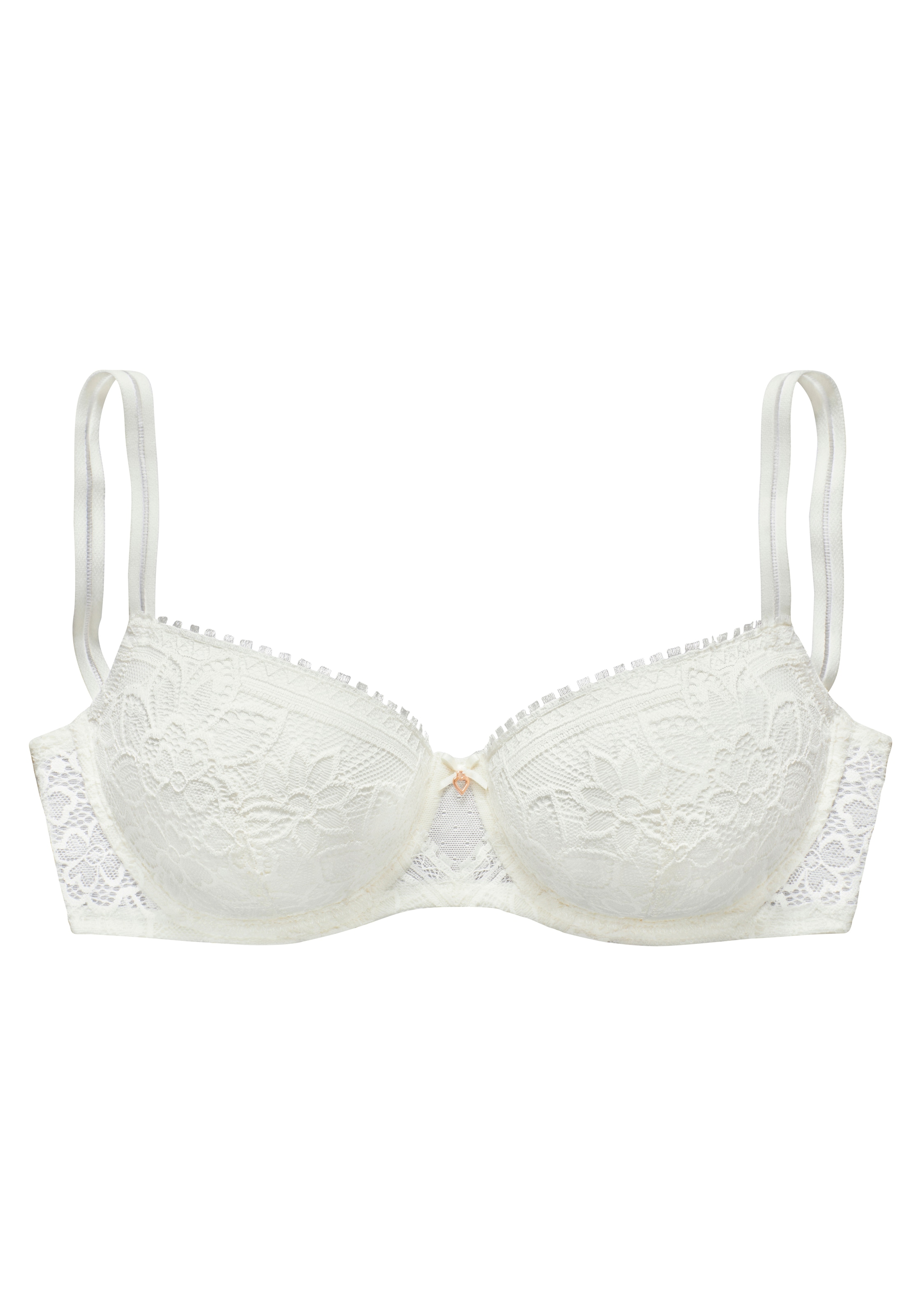 LASCANA Schalen-BH, mit Bügel aus blumiger Jacquardspitze, sexy Dessous