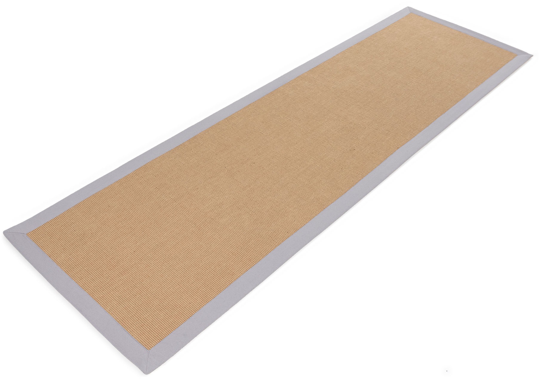 carpetfine Sisalteppich »Sisal,  auch als Läufer erhältlich«, rechteckig, 5 mm Höhe, mit farbiger Bordüre, Anti Rutsch Rückseite, viele Grössen, Wohnzimmer