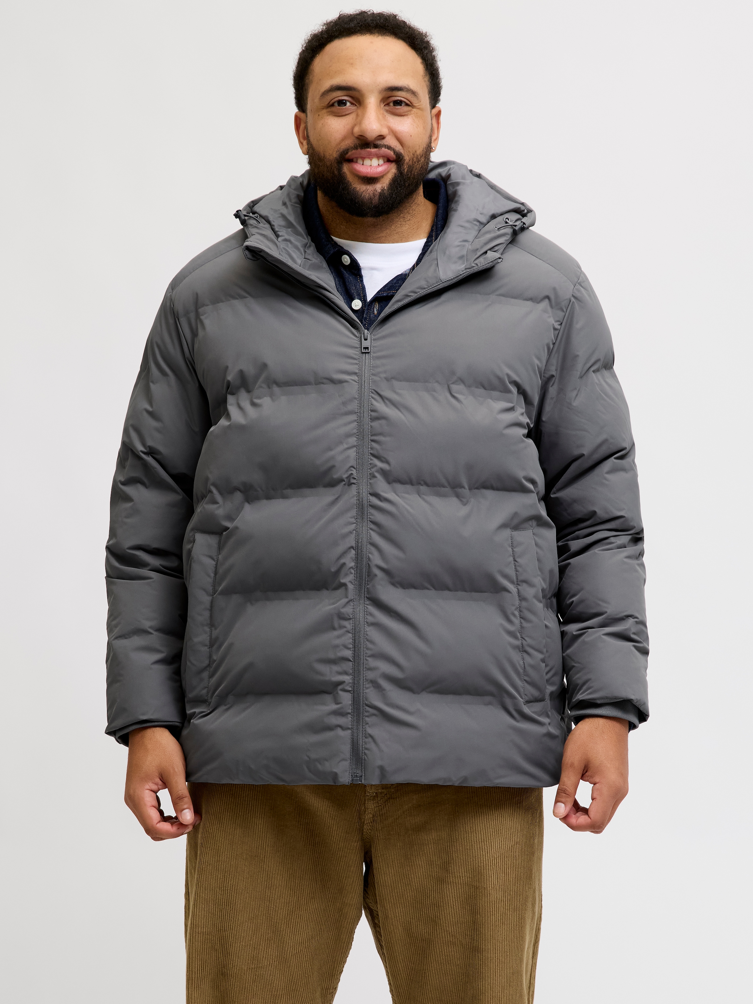 Jack & Jones PlusSize Steppjacke »JJESOHO PUFFER HOOD SN PLS« mit Kapuze