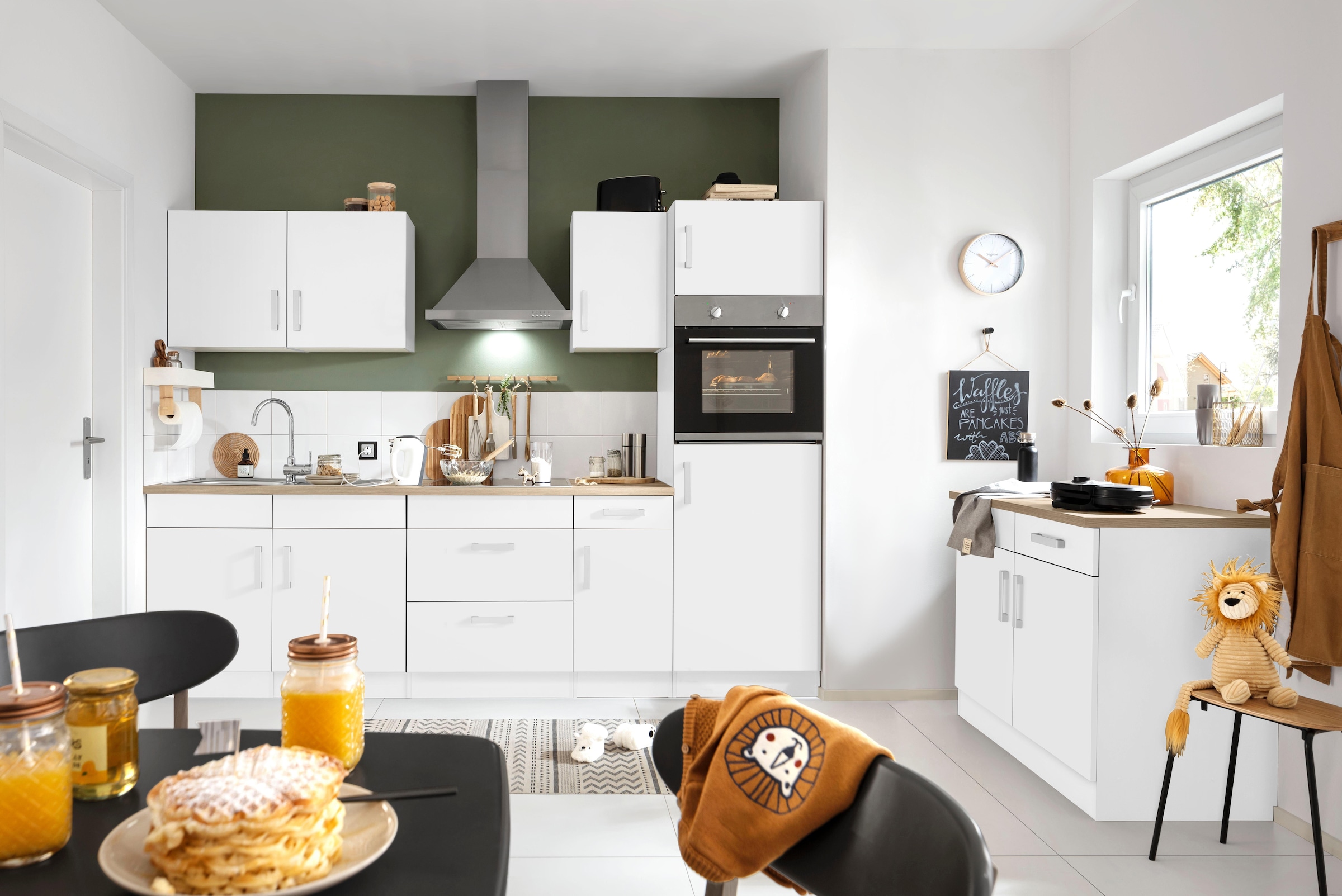 KOCHSTATION Kitchenette »KS-Gera« Largeur 270 cm, au choix avec appareils électroménagers, avec plan de travail