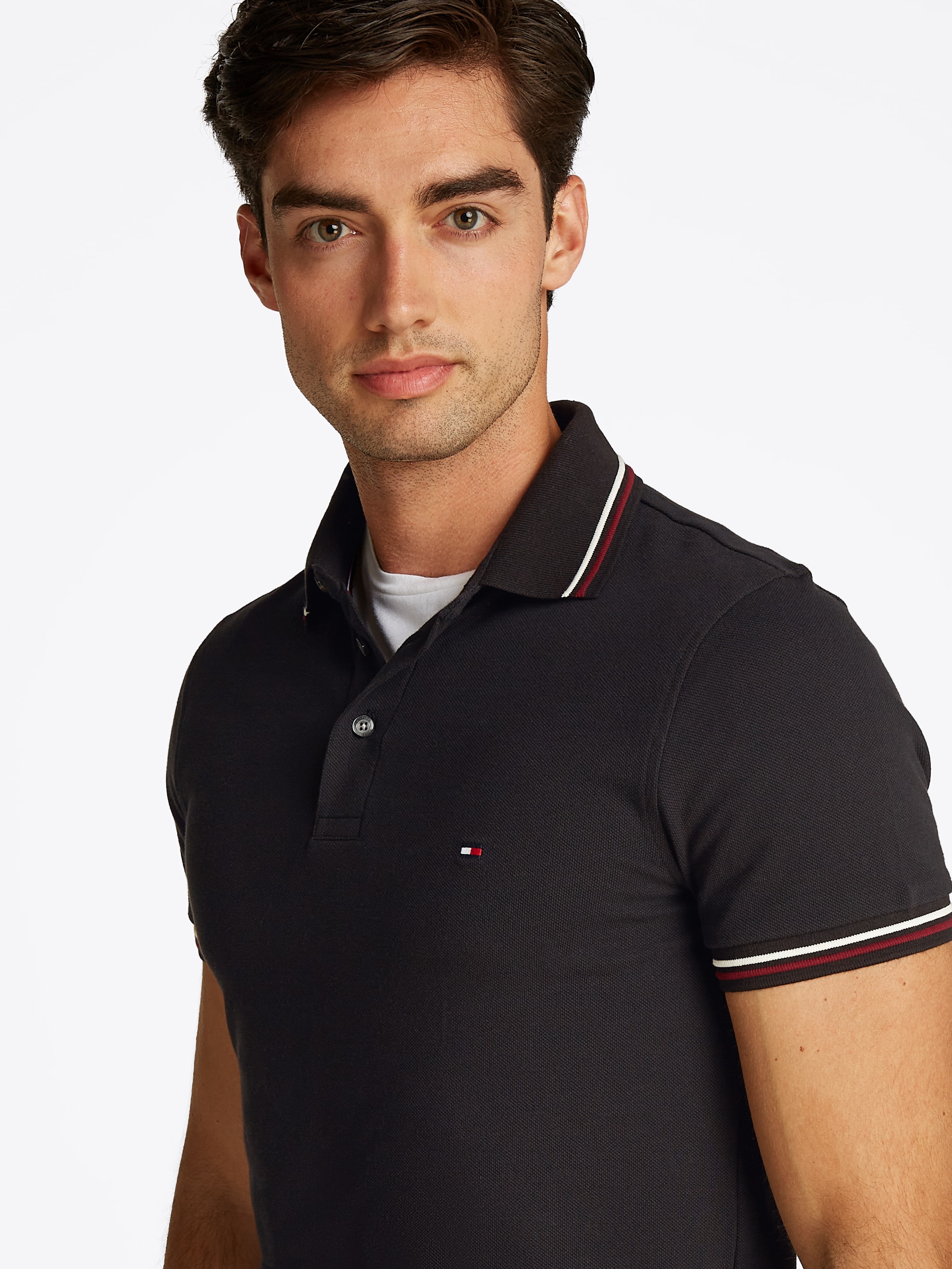 Tommy Hilfiger Polo »TIPPED SLIM FIT POLO« mit Kontrast-Details