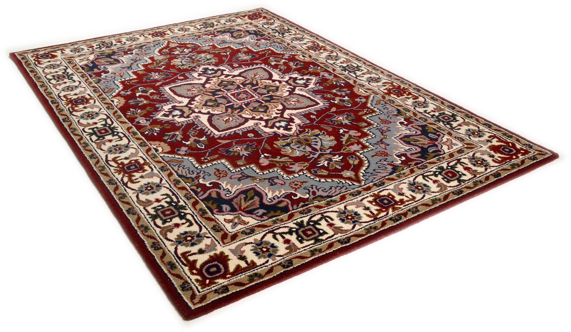 Image of THEKO Wollteppich »Royal Heriz«, rechteckig, 14 mm Höhe, reine Wolle, Orient-Optik, ideal im Wohnzimmer & Schlafzimmer bei Ackermann Versand Schweiz