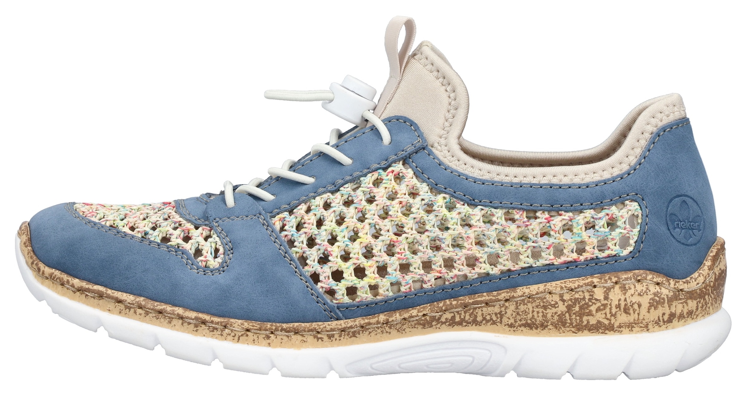 Rieker Slip-On Sneaker  Slipper, Freizeitsneaker, Halbschuh mit Schnellverschluss