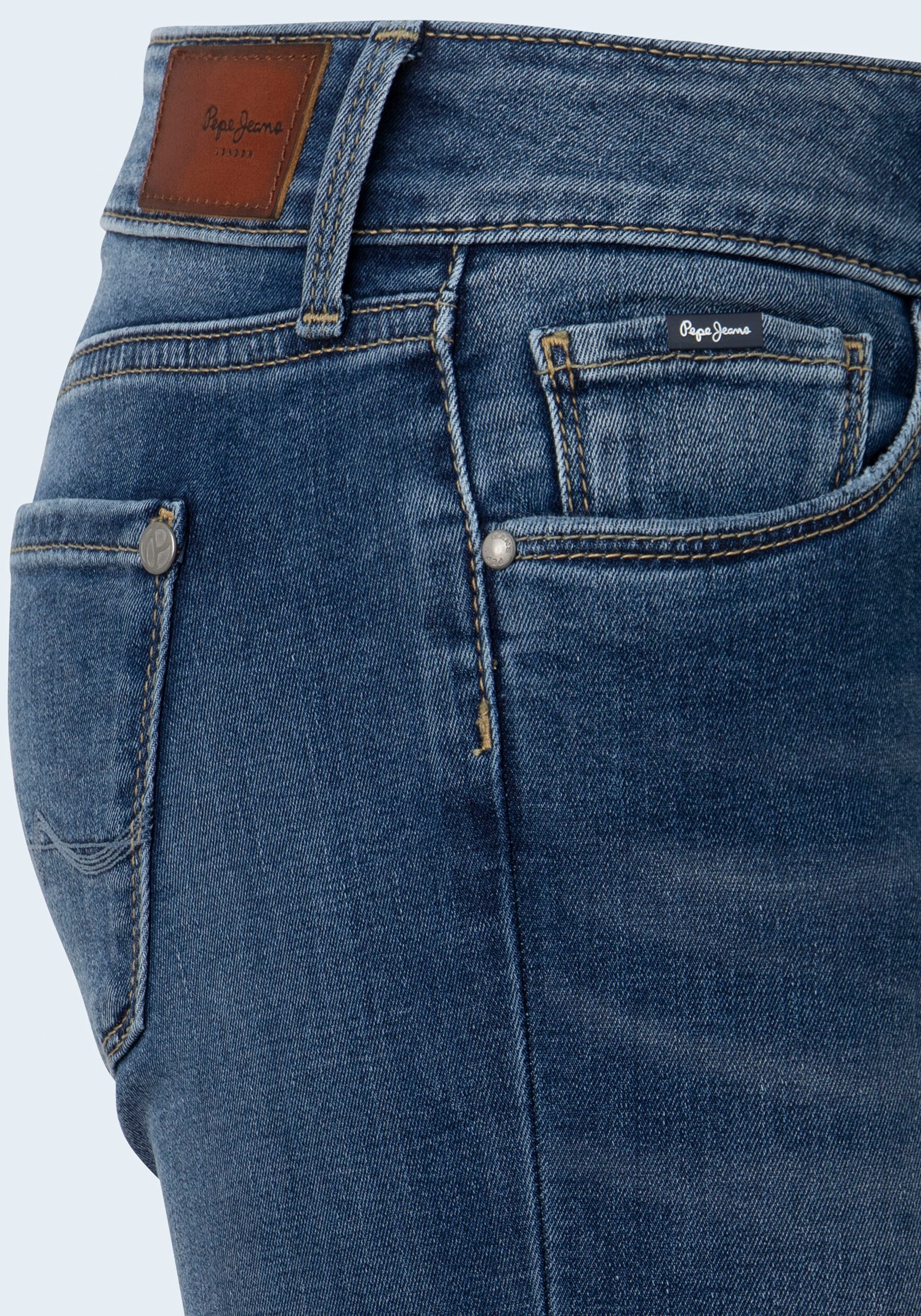 Pepe Jeans Skinny-fit-Jeans »SOHO«, im 5-Pocket-Stil mit 1-Knopf Bund und Stretch-Anteil