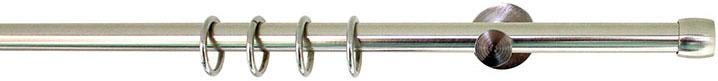Image of indeko Gardinenstange »Sola«, 1 läufig-läufig, Wunschmasslänge, edelstahlfarben bei Ackermann Versand Schweiz