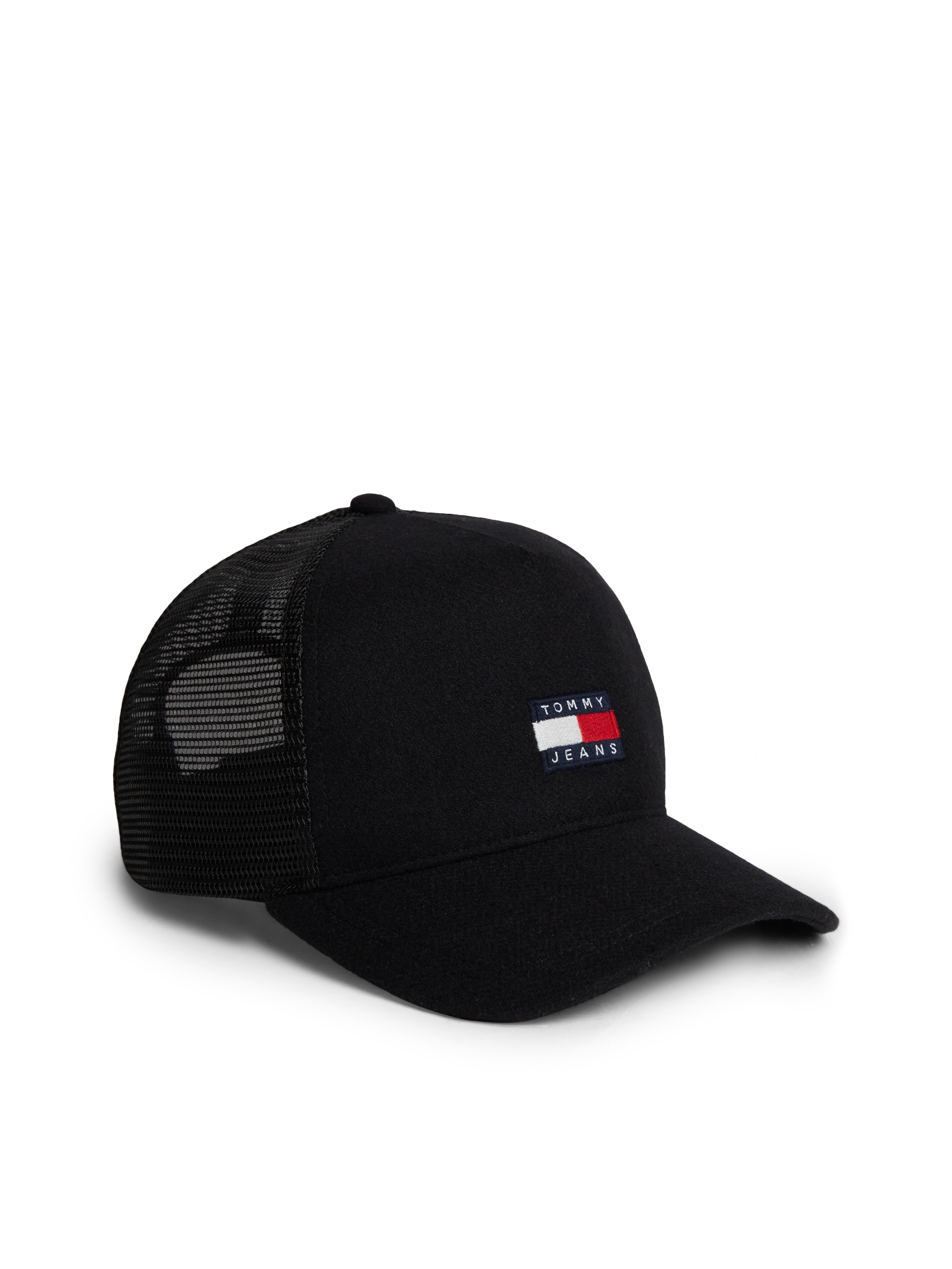 Tommy Jeans Trucker Cap »HERITAGE TRUCKER CAP« Regular fit mit festem Schirm, Woll-Mix