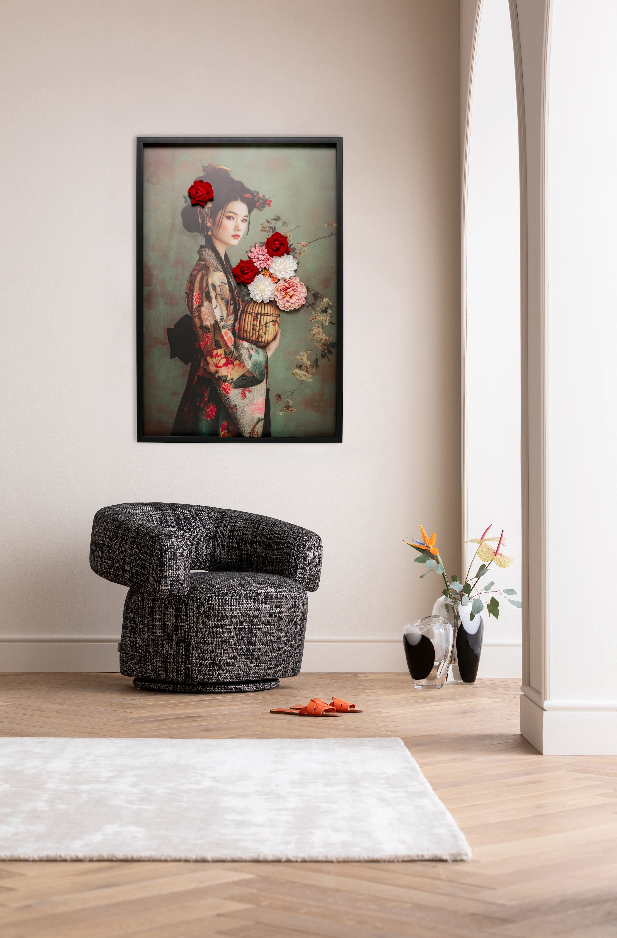 Kare Design Tableau sur toile »Kimono Girl 84x124cm« 1, 