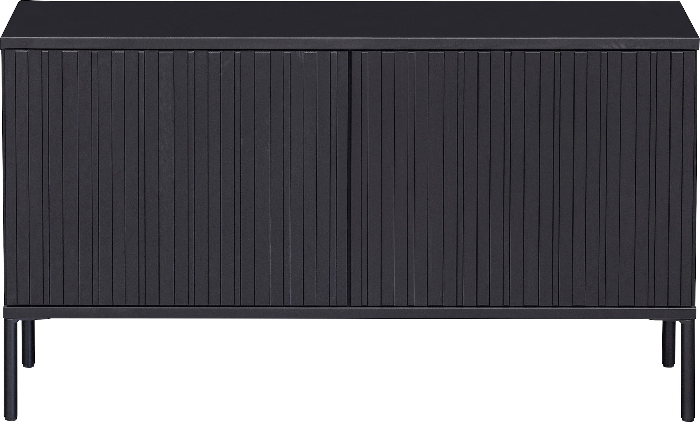 WOOOD Sideboard »New Gravure FSC® Mix holz mit Druckmechanismus H 56 x B 150 x T 44 cm« Kommode Höhe 56 cm, mit grafischen Relieftüren, viel Stauraum
