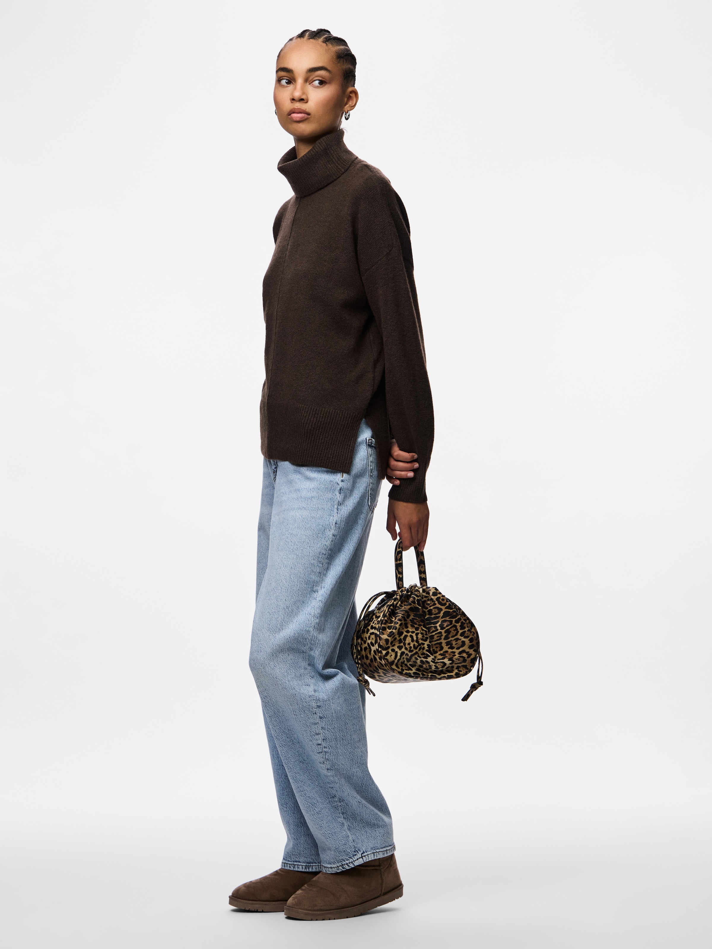 pieces Pull à col roulé »PCMALOU LS ROLLNECK KNIT NOOS BC«
