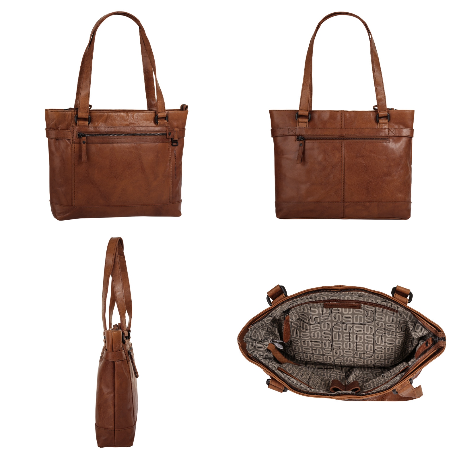 Spikes & Sparrow Shopper, echt Leder