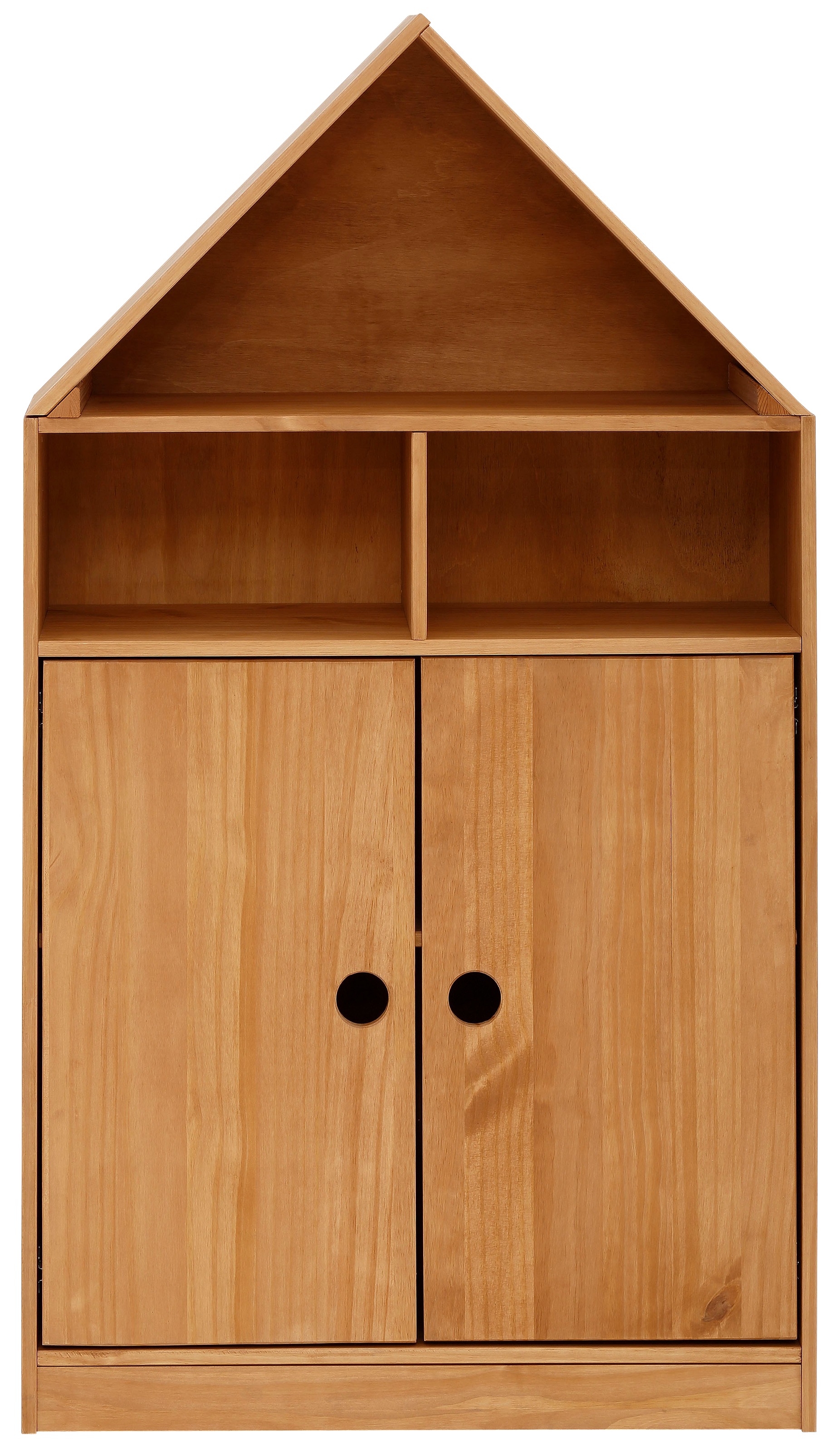 Image of Lüttenhütt Drehtürenschrank »Alpi«, Stauraumschrank, aus massivem Kiefernholz, mit Einlegeböden hinter den Türen, in verschiedenen Farbvarianten enthältlich, Höhe 133 cm bei Ackermann Versand Schweiz