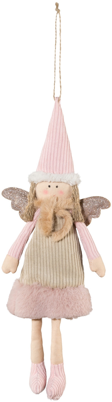 Image of Creativ deco Dekohänger "Weihnachtsdeko" mit Plüsch-Schal