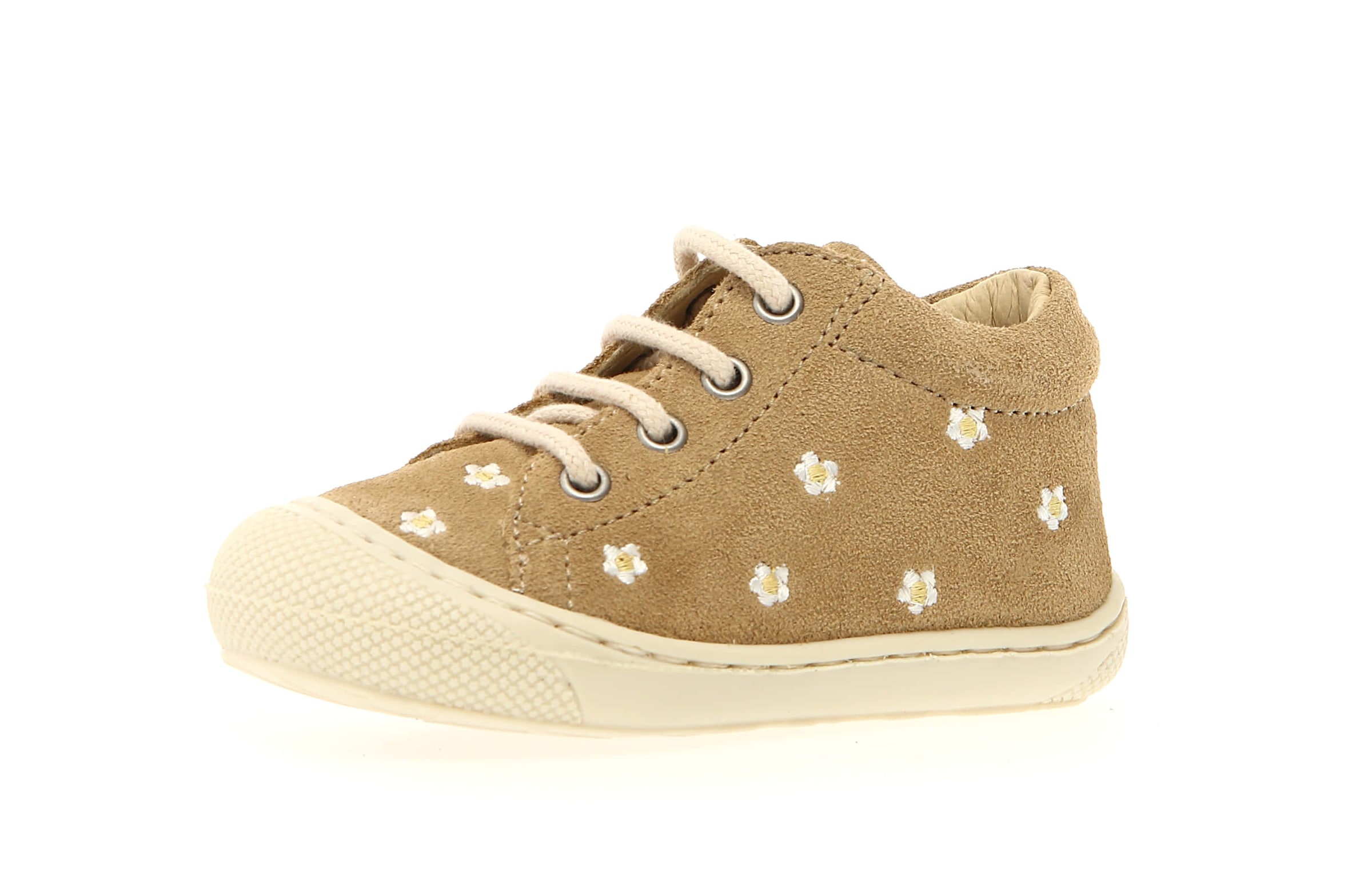 Image of Naturino Lauflernschuh "COCOON EMBR. DAISIES" Babyschuh mit Print, Grössenschablone zum Download