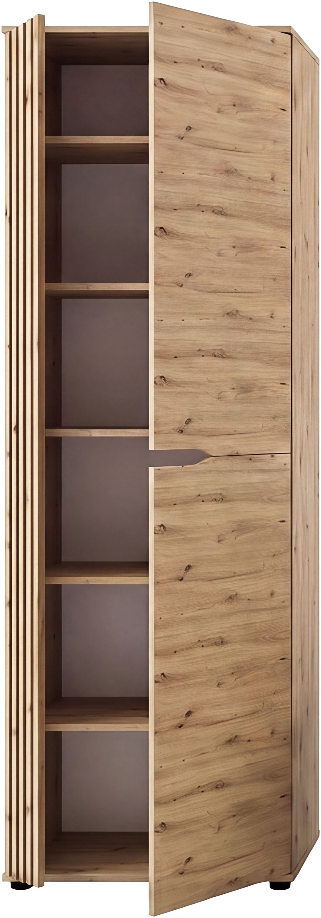 GOODproduct Armoire vestiaire »FJELL, Breite 65cm, 2 Türen, 4 Einlegeböden, 6 Fächer, 1 Kleiderstange« armoire, placard, armoire d'entrée, armoire de couloir, armoire polyvalente