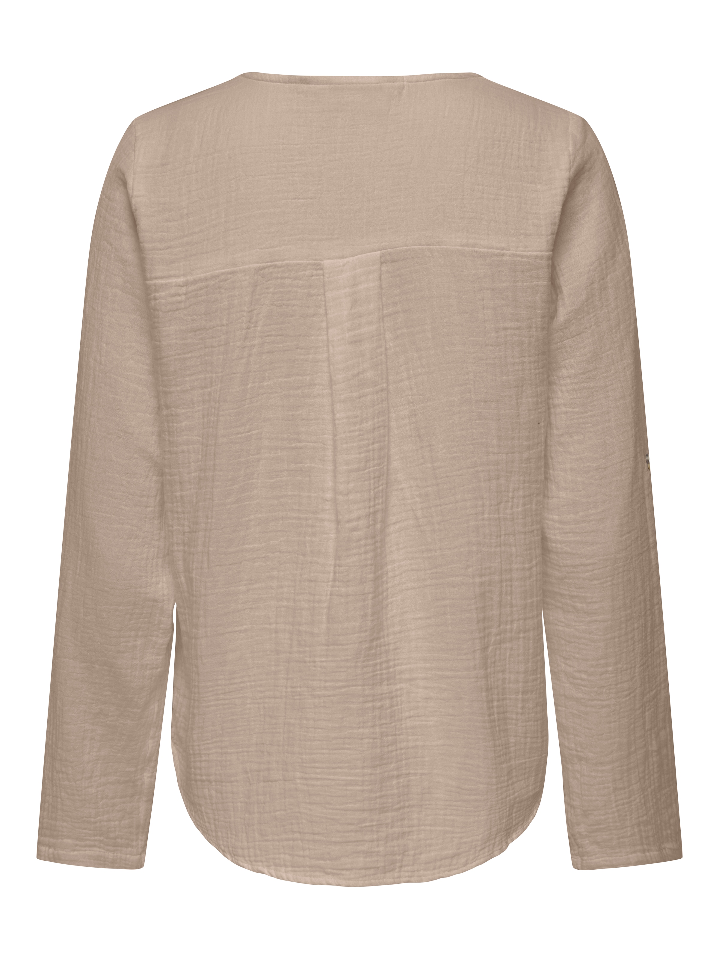 ONLY Blouse à manches longues »ONLTHYRA LIFE V-NECK L/S SHIRT NOOS WVN« Coton, coupe regular fit