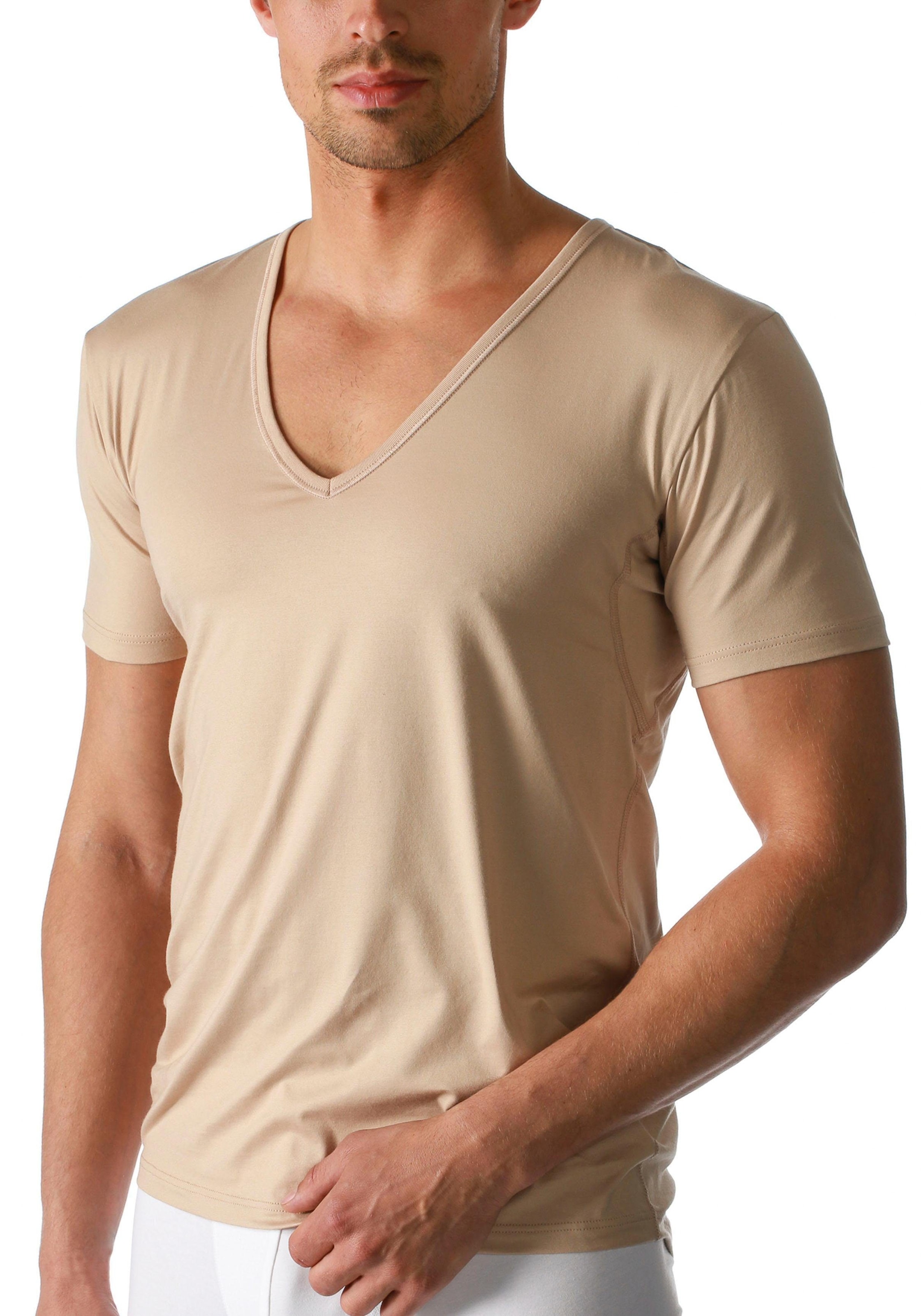 Mey Unterziehshirt »DRY COTTON FUNCTIONAL«, Kurzarm, tiefem V-Ausschnitt, Single Jersey, mit extra-langem Rücken