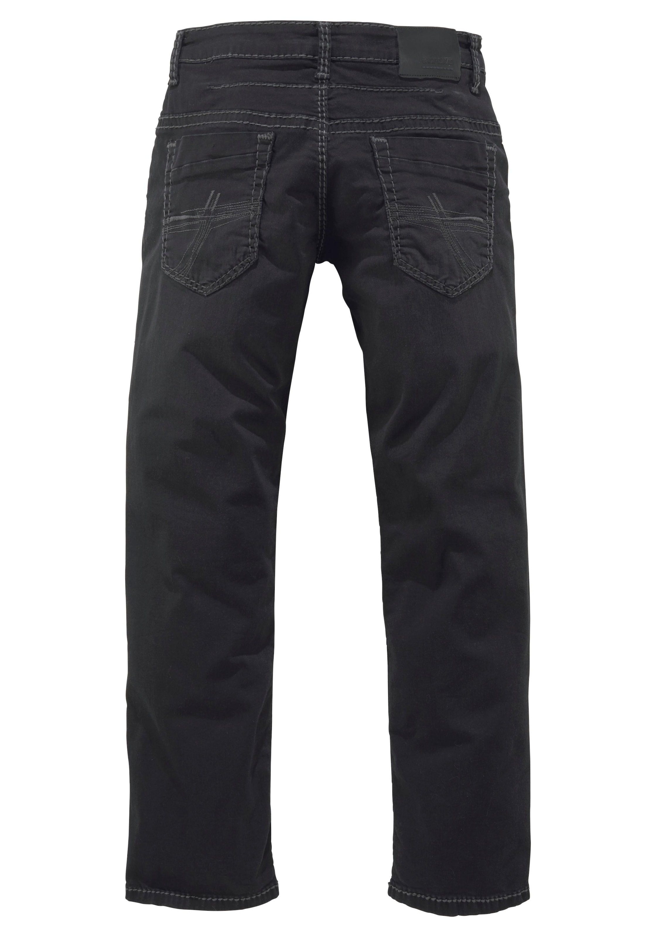 CAMP DAVID Loose-fit-Jeans, mit markanten Nähten und Stretch