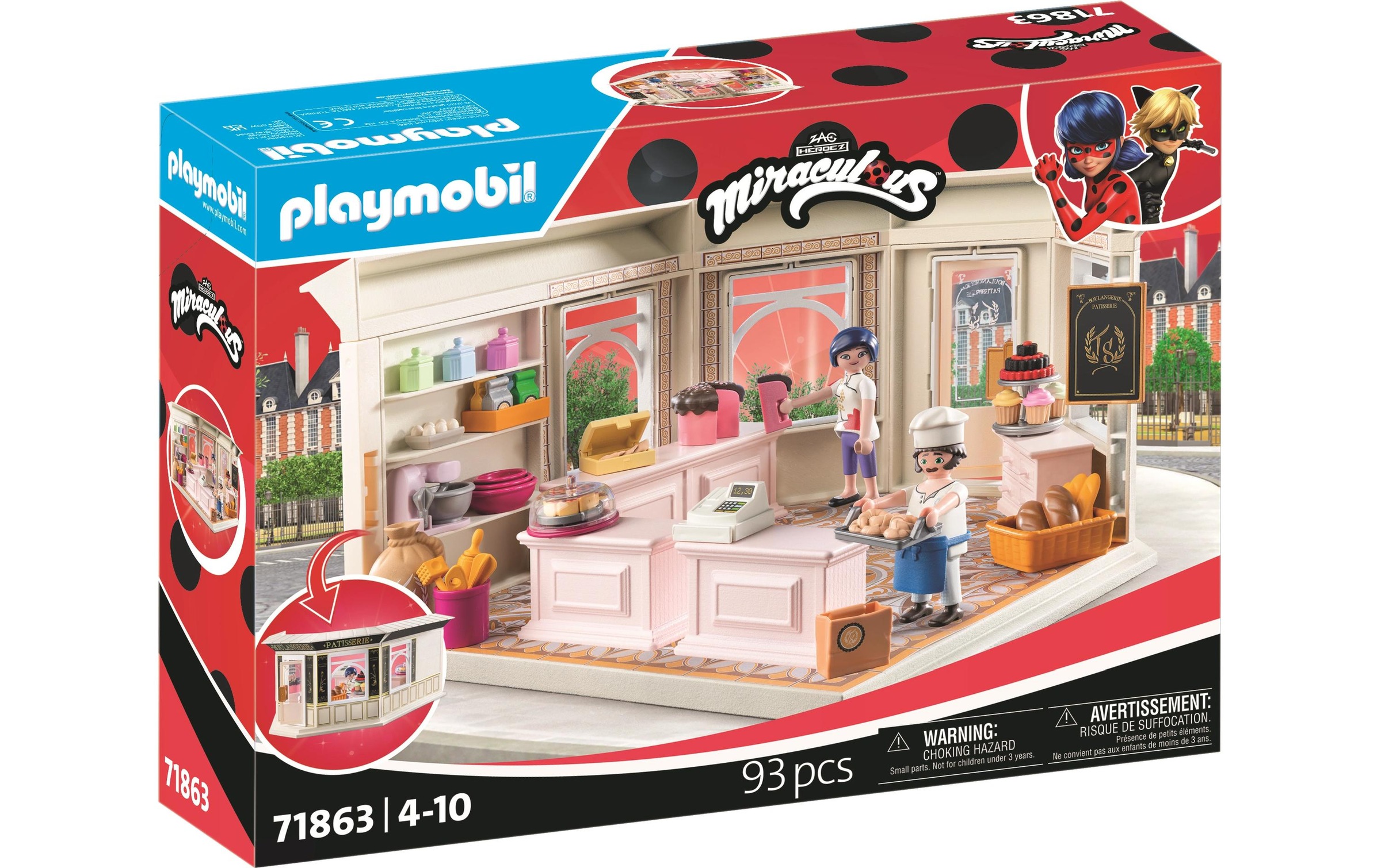 Image of Playmobil Spielbausteine "Miraculous Französische Bäckerei 71863"