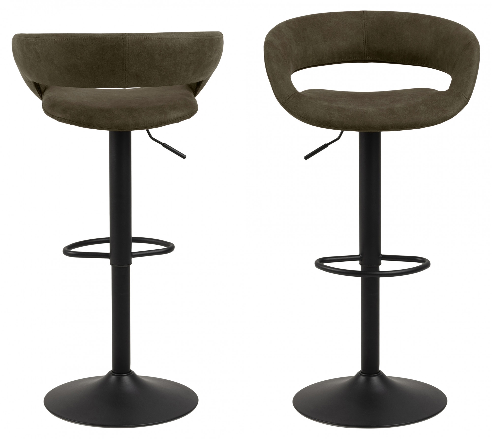 ACTONA GROUP Barhocker »Grace« (Set, 2 St) in Microfaser, Höhenverstellbar, Armlehne