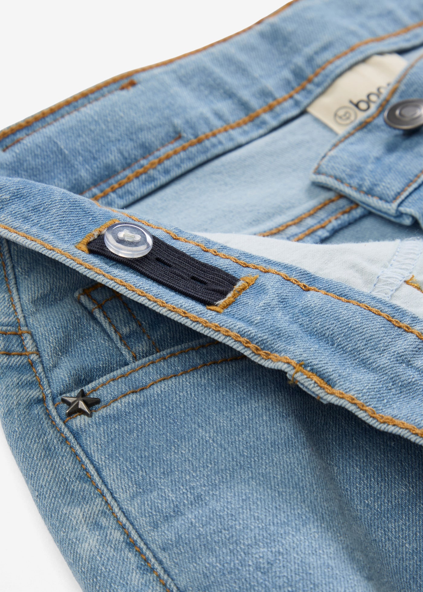 bonprix Weite Jeans lockere Passform, Mid Waist, mit Five-Pocket-Style