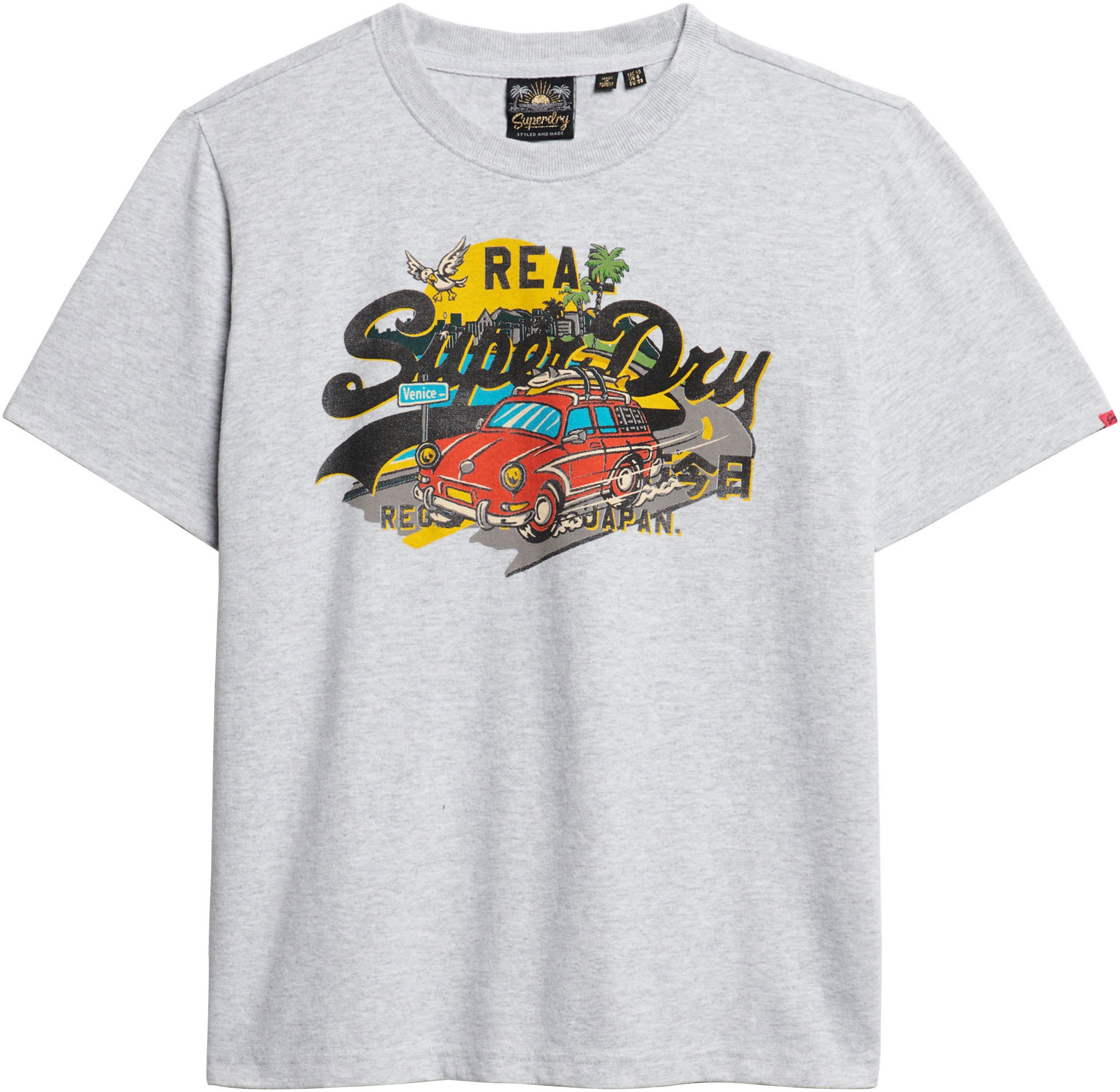 Superdry Kurzarmshirt »LA VL GRAPHIC RELAXED TEE«