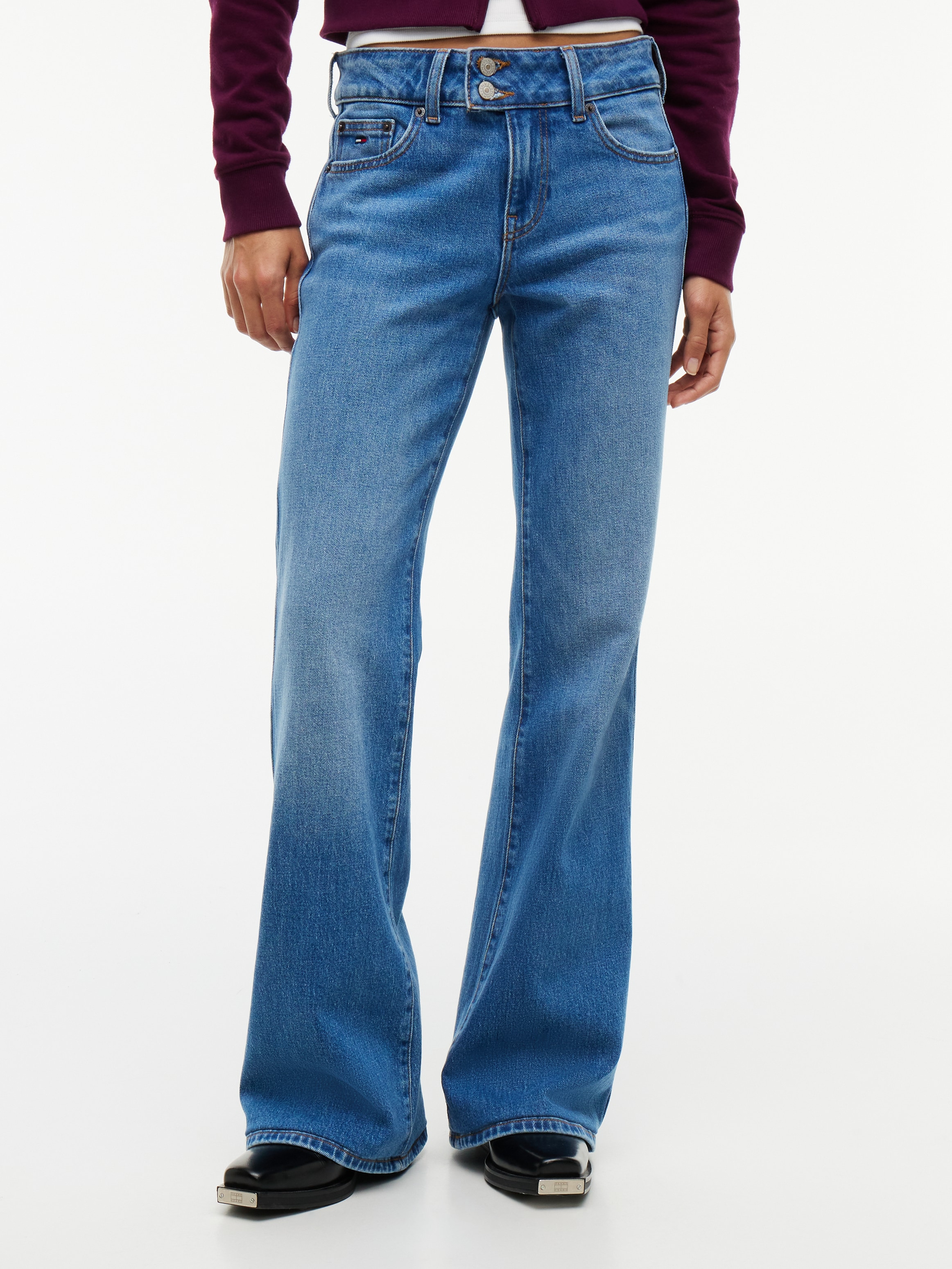 Image of Tommy Jeans Bootcut-Jeans "SIA LOW RISE BOOTCUT BJ0133" Baumwollmischung