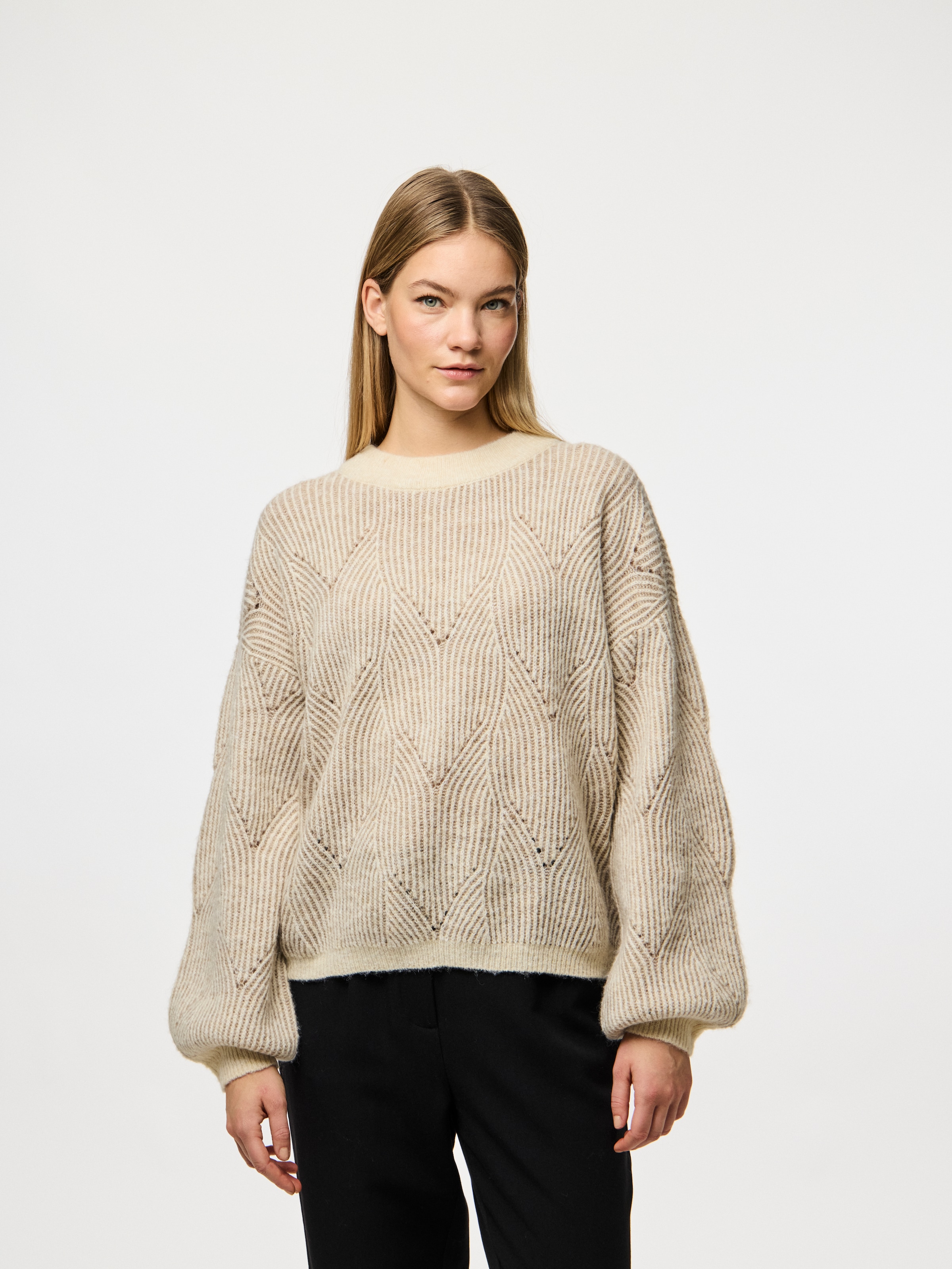 Image of pieces Rundhalspullover "PCJENNA LS O-NECK KNIT NOOS BC"