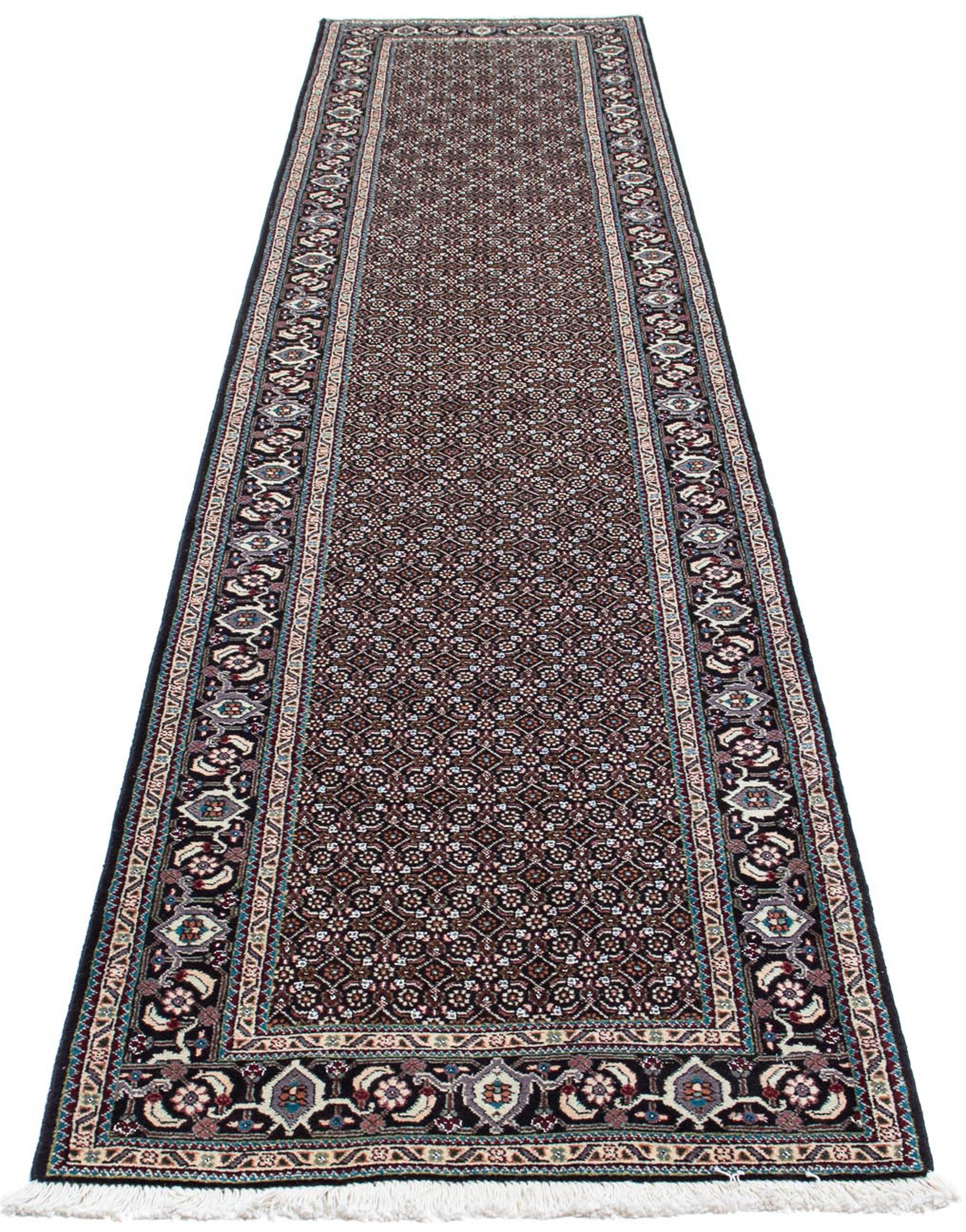 Image of morgenland Orientteppich »Perser - Täbriz - 390 x 74 cm - grau«, rechteckig, 10 mm Höhe, Wohnzimmer, Handgeknüpft, Einzelstück mit Zertifikat bei Ackermann Versand Schweiz