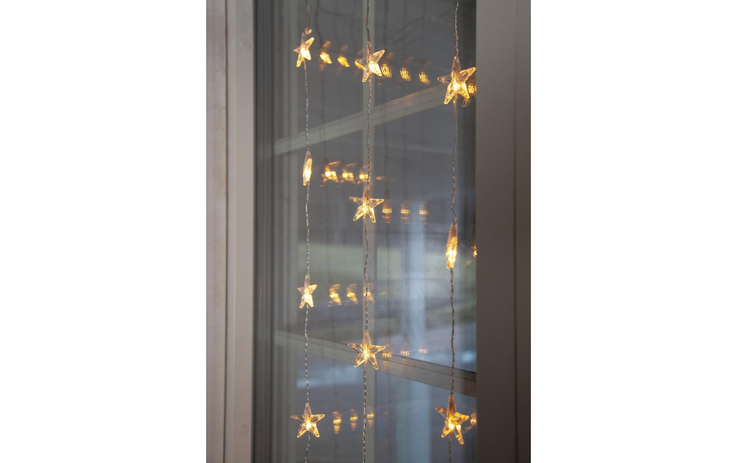 Parforce Traditional Hunting LED-Lichtervorhang »Sterne, Warmweiss, 30 LED«