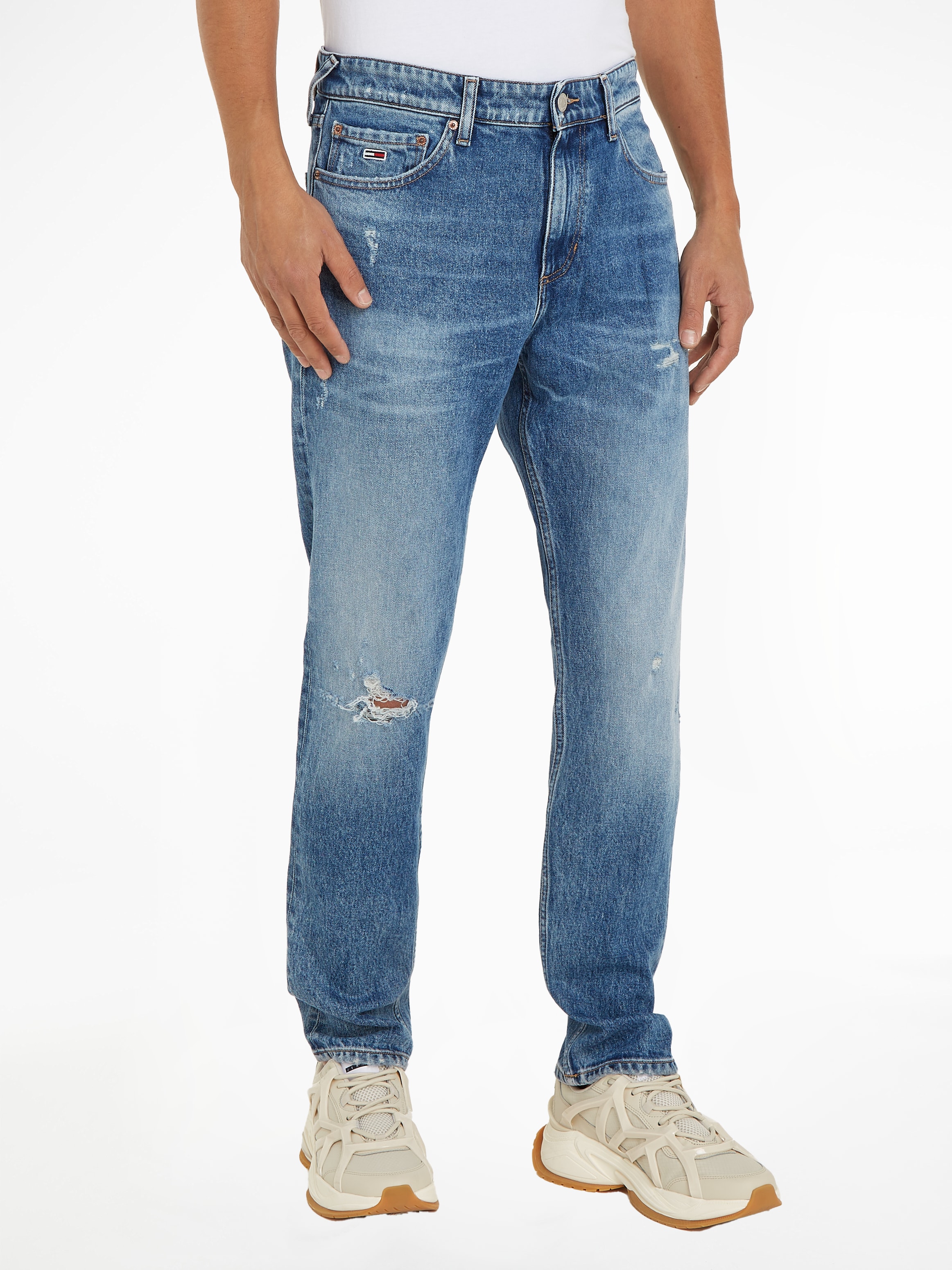 Tommy Jeans Slim-fit-Jeans »SCANTON Y«, mit Used-Effekten