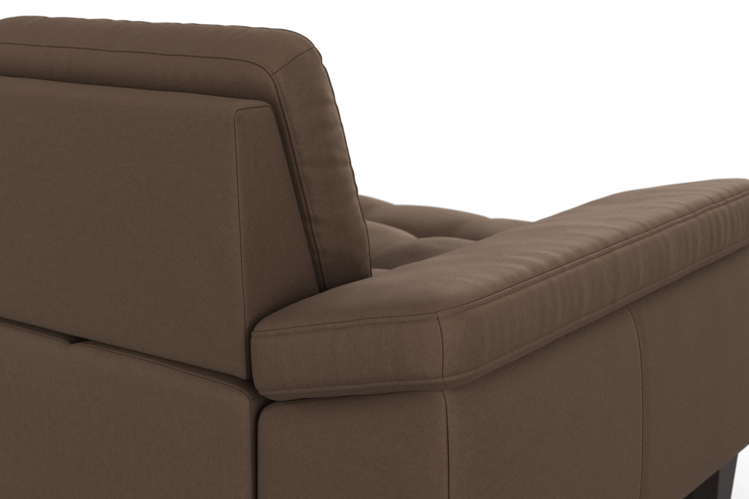 sit&more Ecksofa »Westham L-Form« Recamiere, mit oder ohne Bettfunktion, Bettkasten, Füsse wengefarben