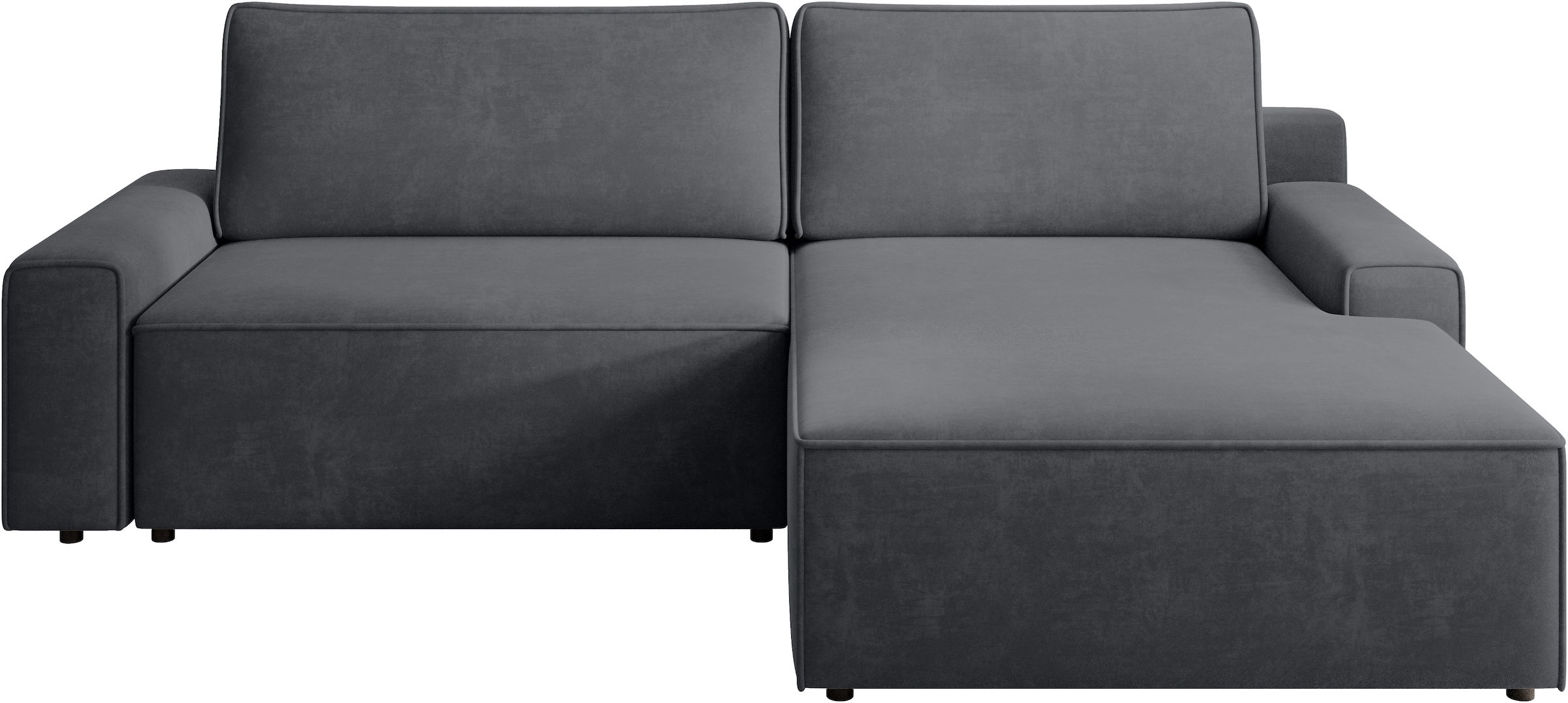 TRENDMANUFAKTUR Ecksofa »Challenge, Schlafsofa mit Bettkasten, Couch in L-Form, Breite 245 cm« Recamiere beidseitig montierbar, auch in trendigem Cordstoff