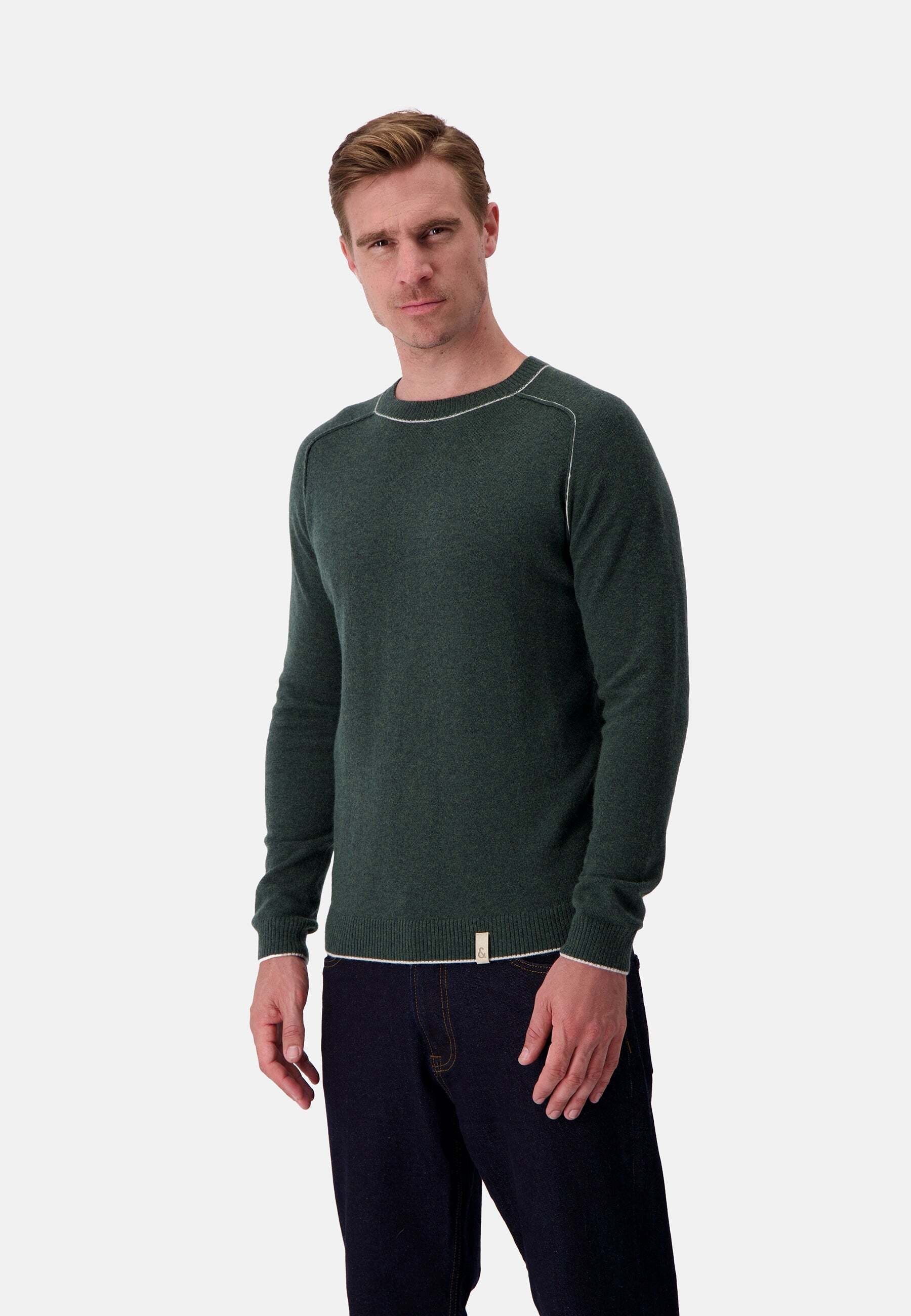 colours & sons Strickpullover »colours & sons Pullover Roundneck Merino Blend«